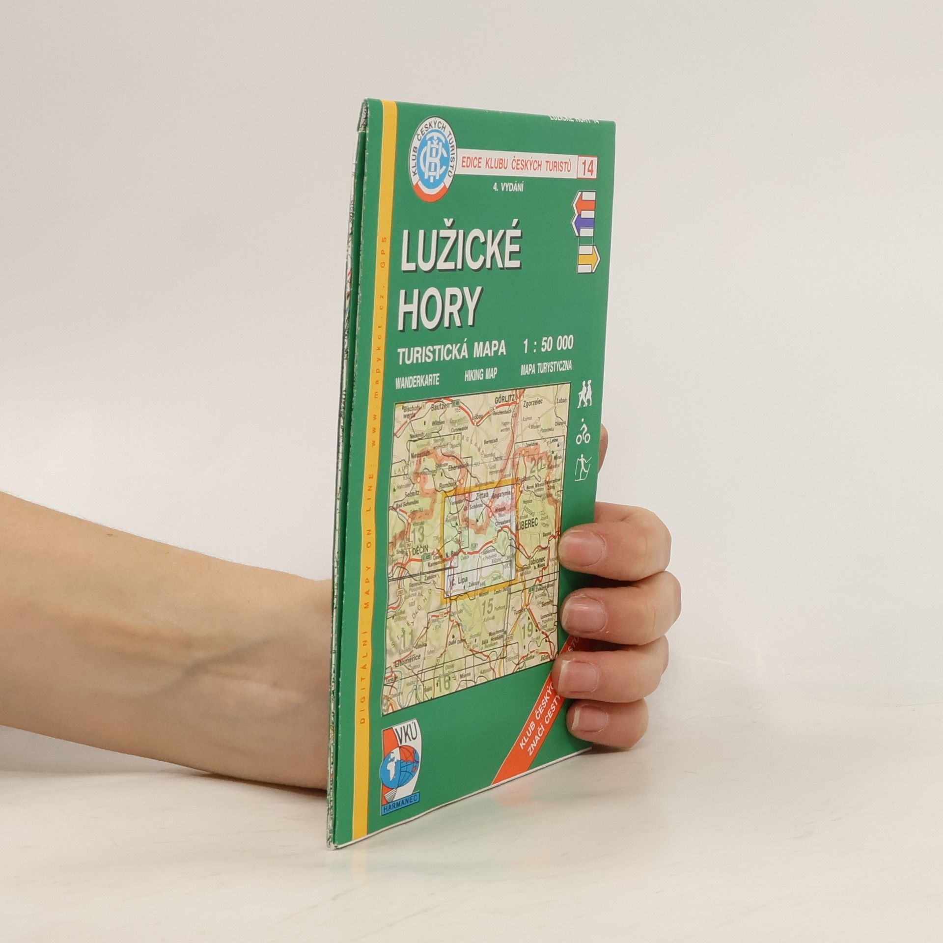 Klub českých turistů ( ) Lužické hory turistická mapa 1:50 000