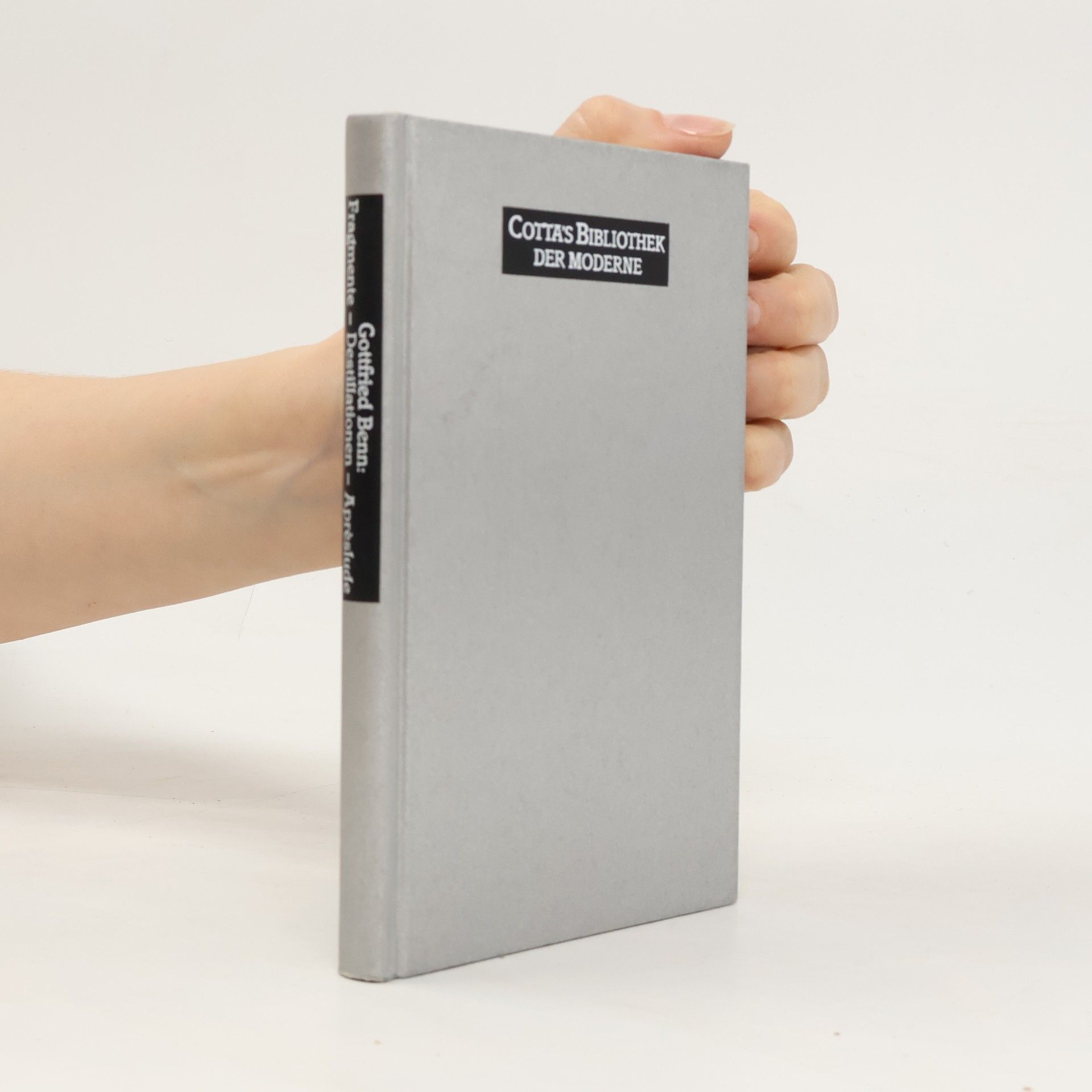 Gottfried Benn Fragmente, Destillationen, Apreslude