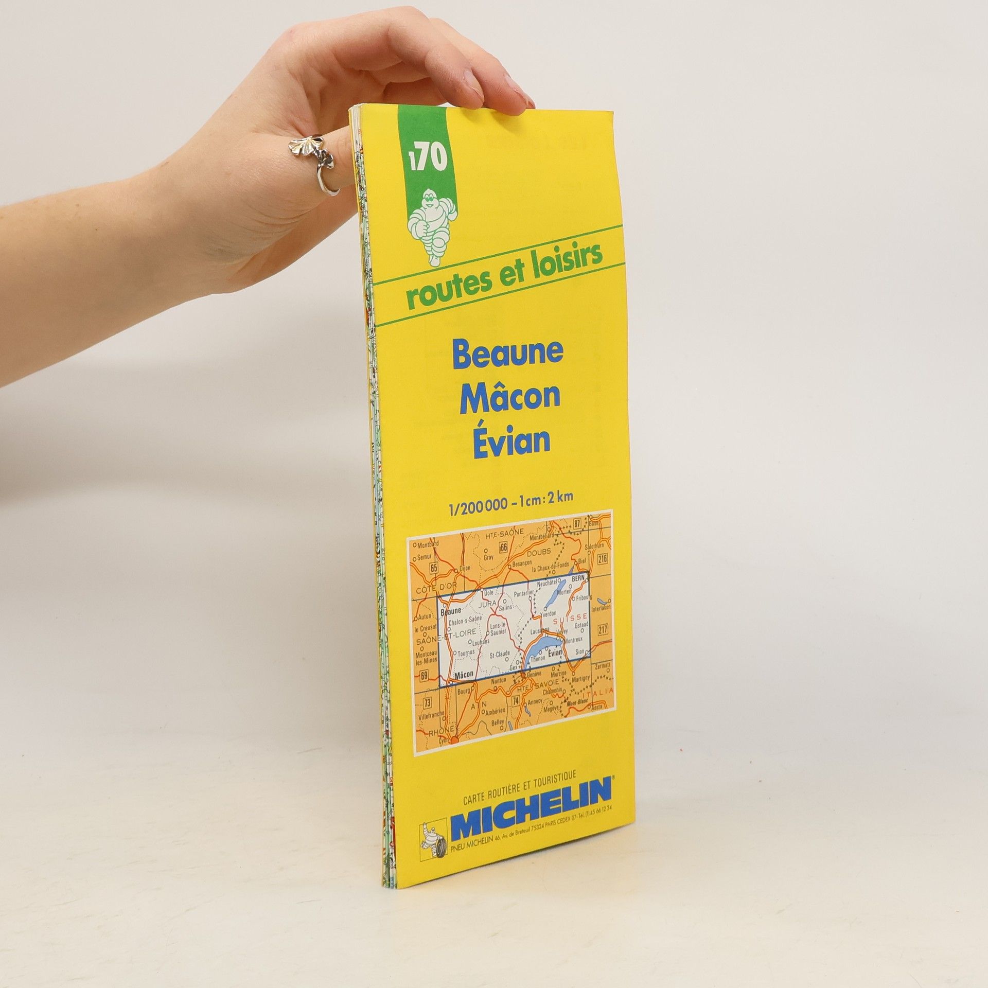 Pneu Michelin Michelin Detailed Maps - 170: Beaune Mâcon Évian
