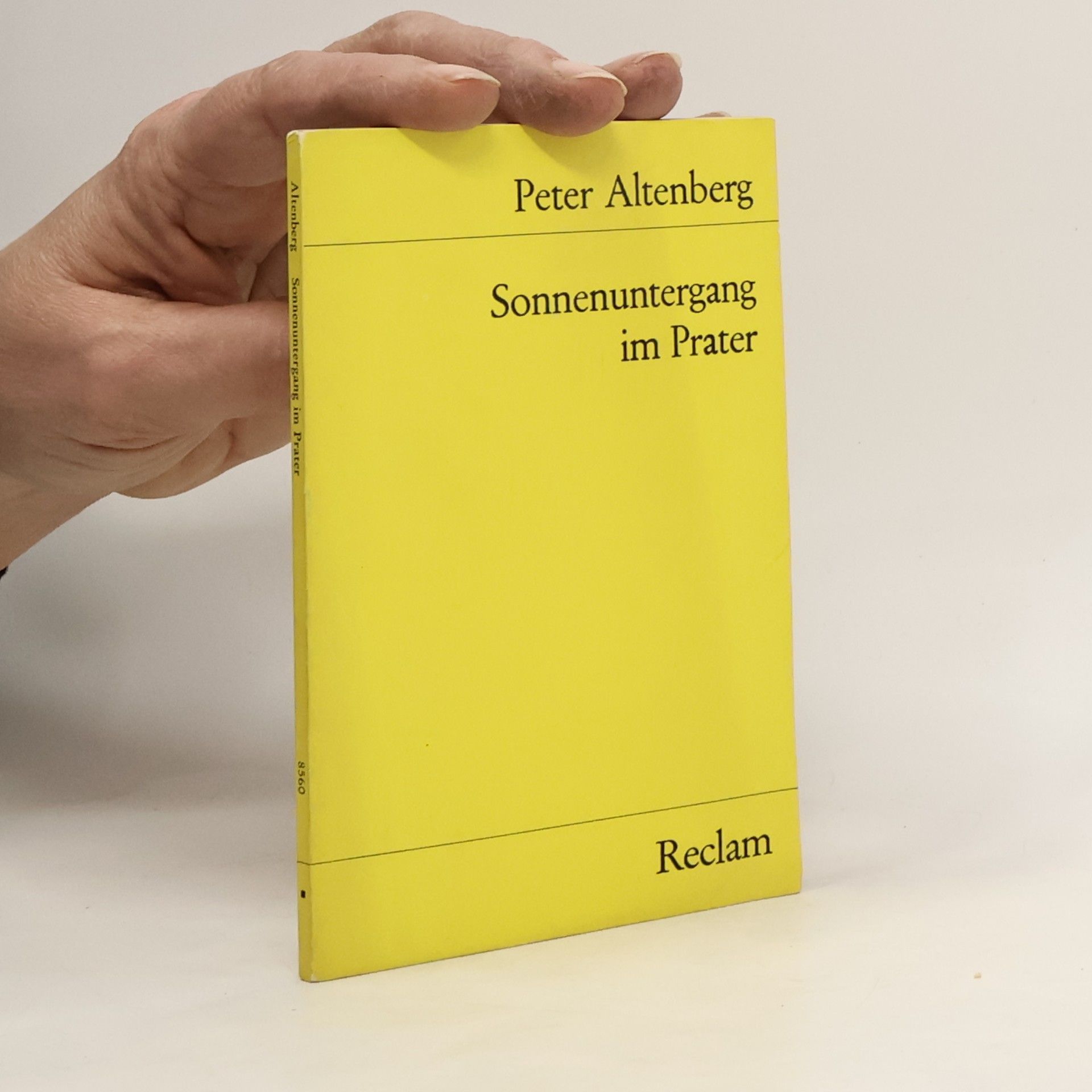 Peter Altenberg Sonnenuntergang im Prater