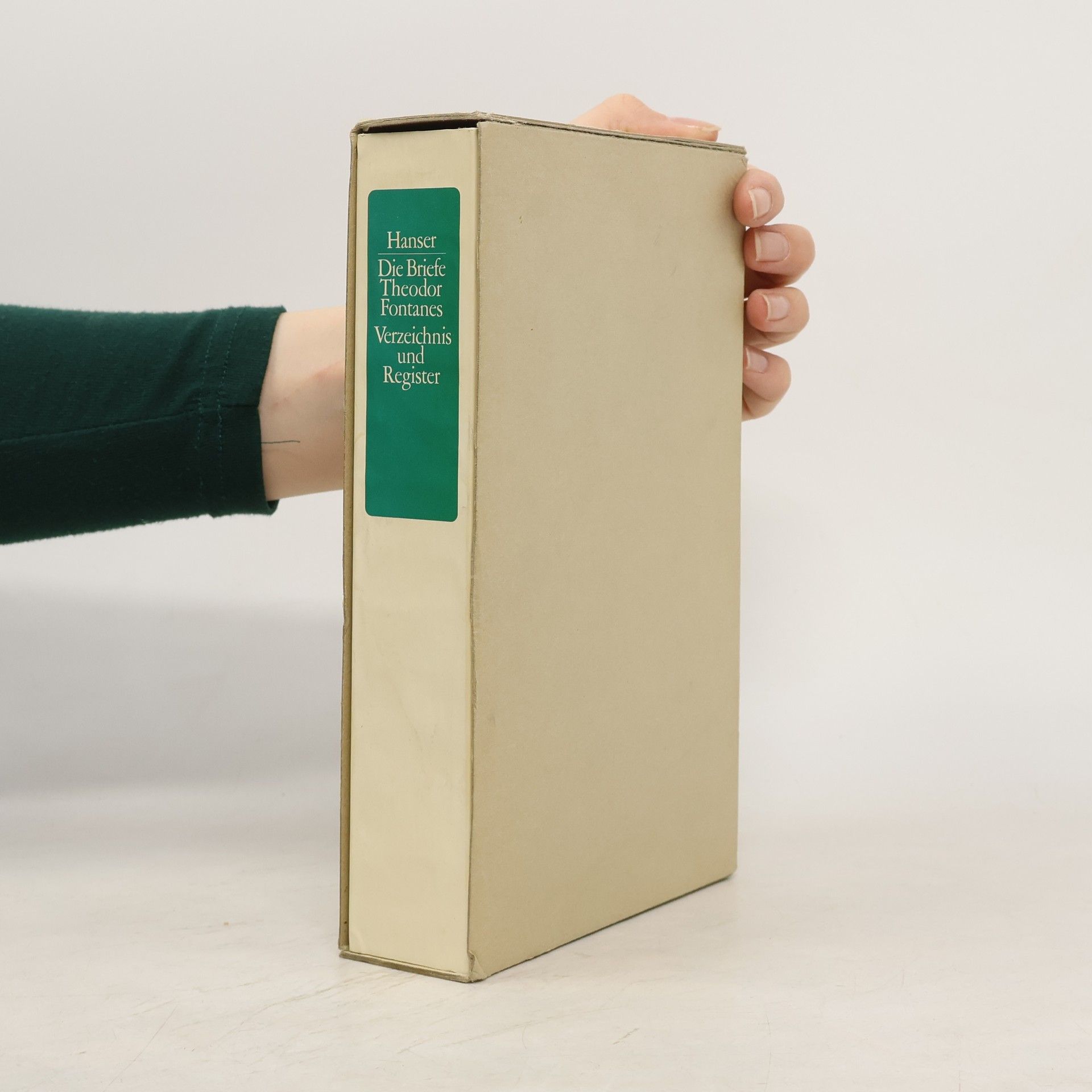 Rainer Bachmann Die Briefe Theodor Fontanes, Verzeichnis und Register