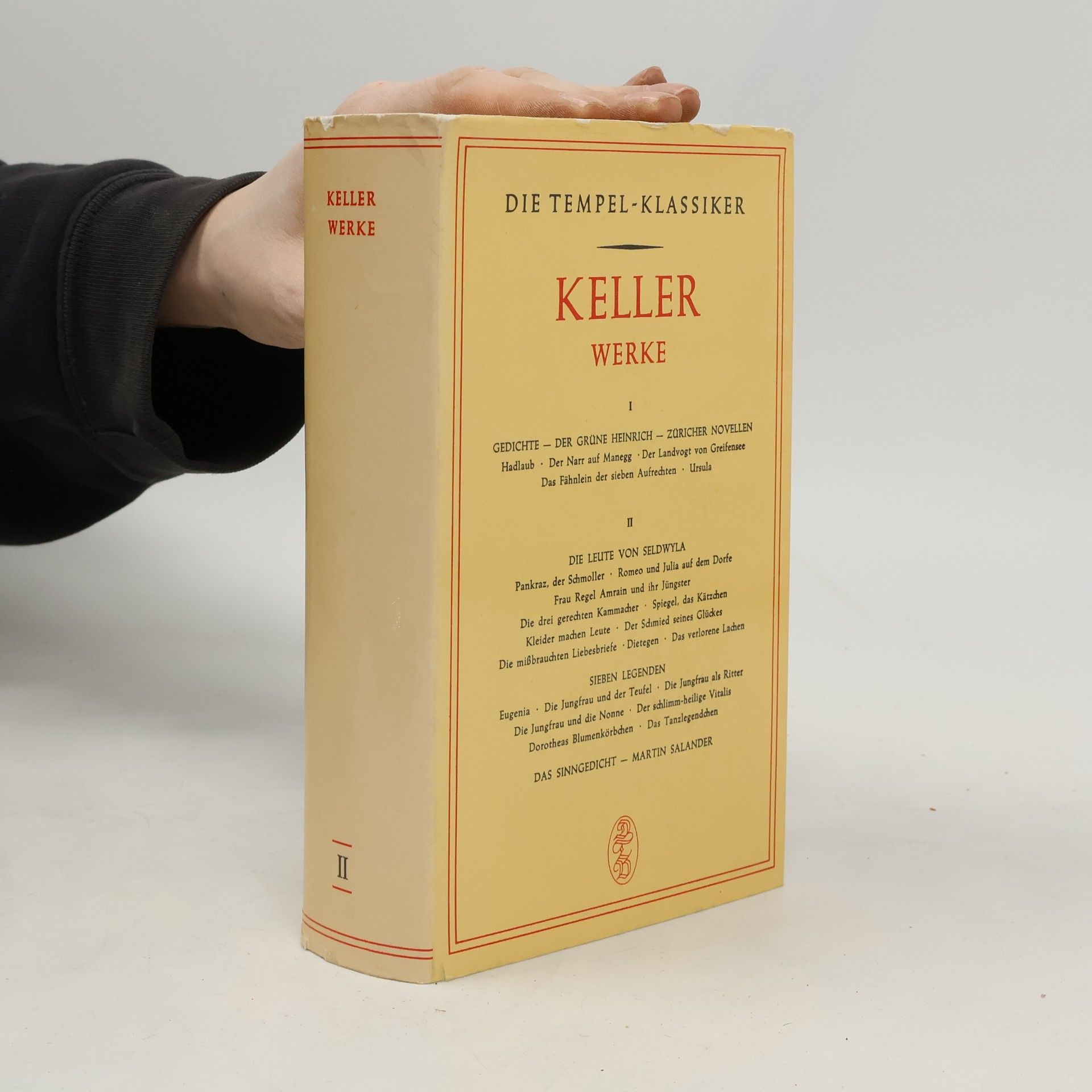 Gottfried Keller Die Tempel-Klassiker. Keller Werke II