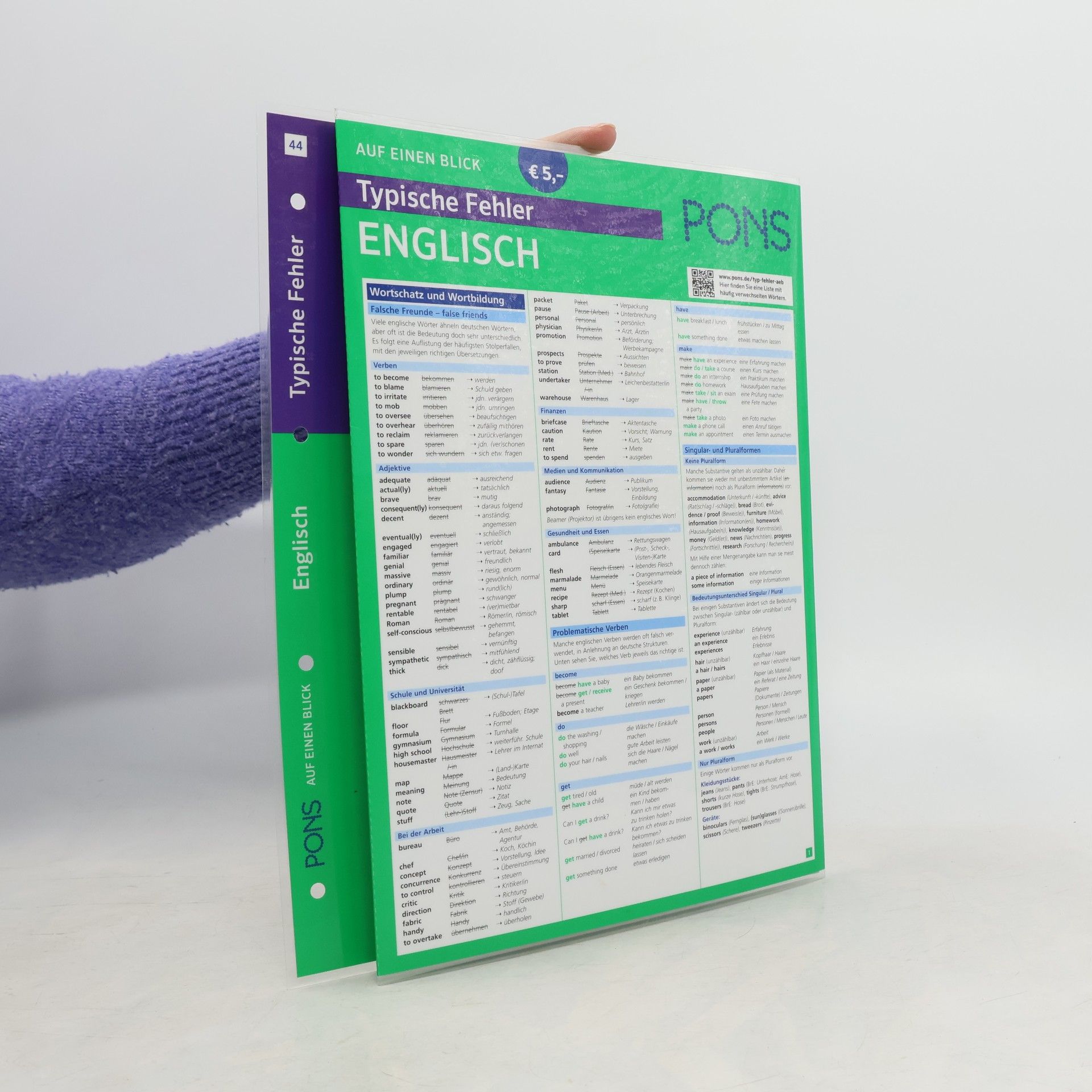 Rebecca Davies PONS typische Fehler Englisch auf einen Blick