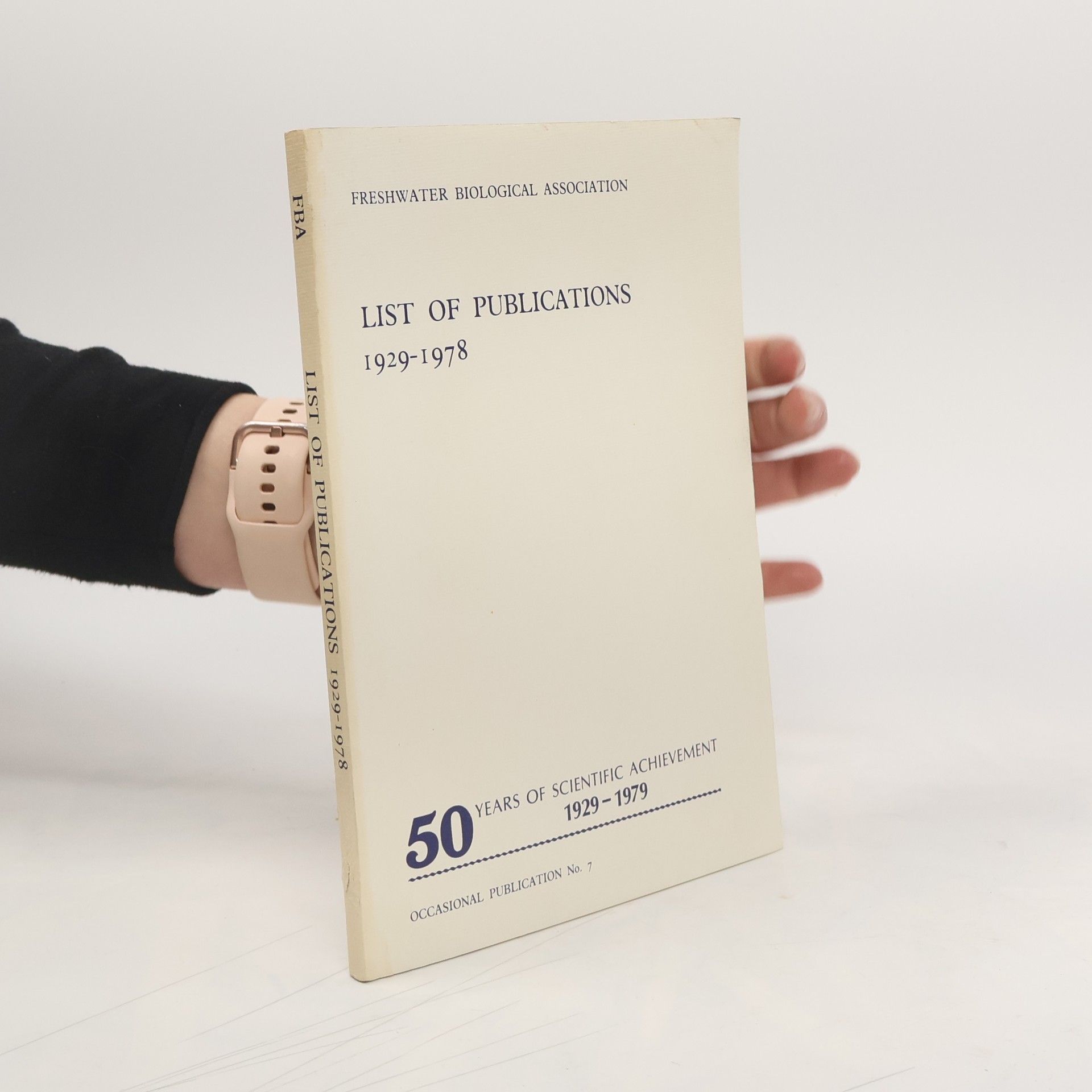 I. Pettman List of Publications of the Freshwater Biological Association 1929-1978