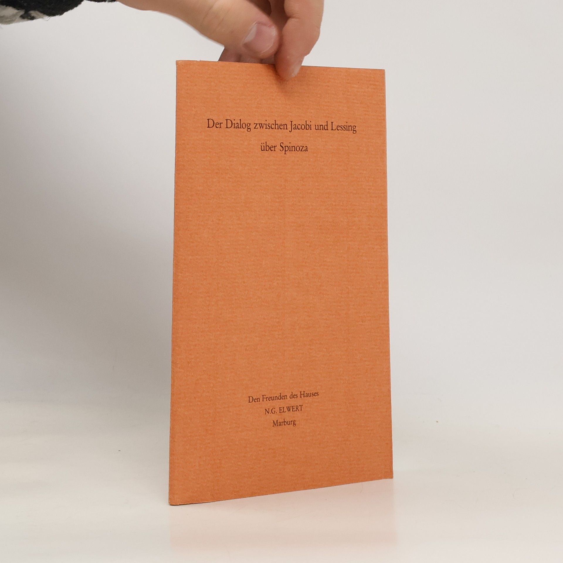 Der Dialog zwischen Jacobi und Lessing über Spinoza