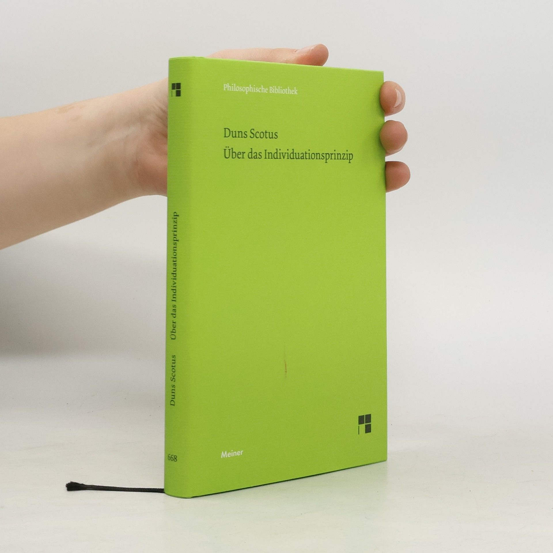 Duns Scotus Philosophische Bibliothek - 668: Über das Individuationsprinzip