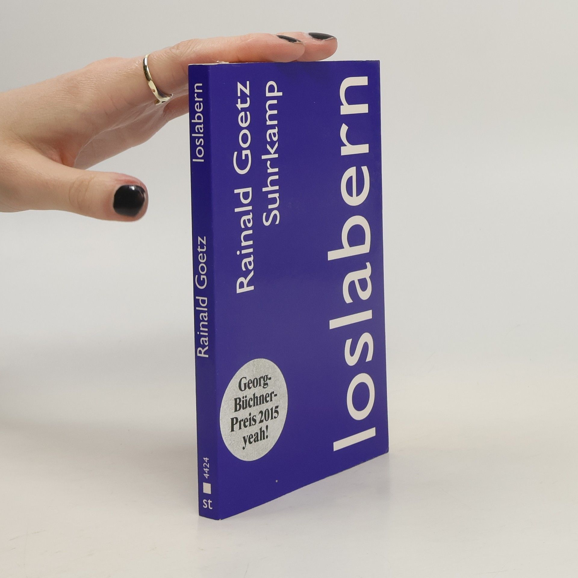 Rainald Goetz Loslabern