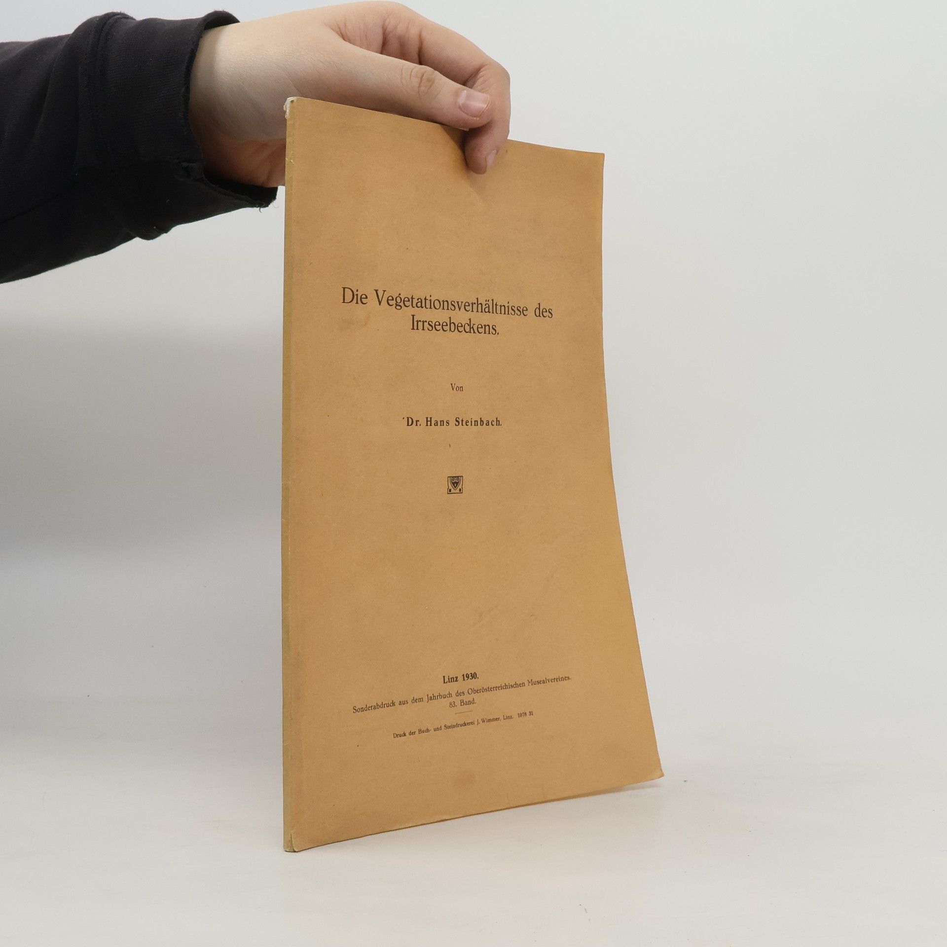 Die Vegetationsverhältnisse des Irrseebeckens