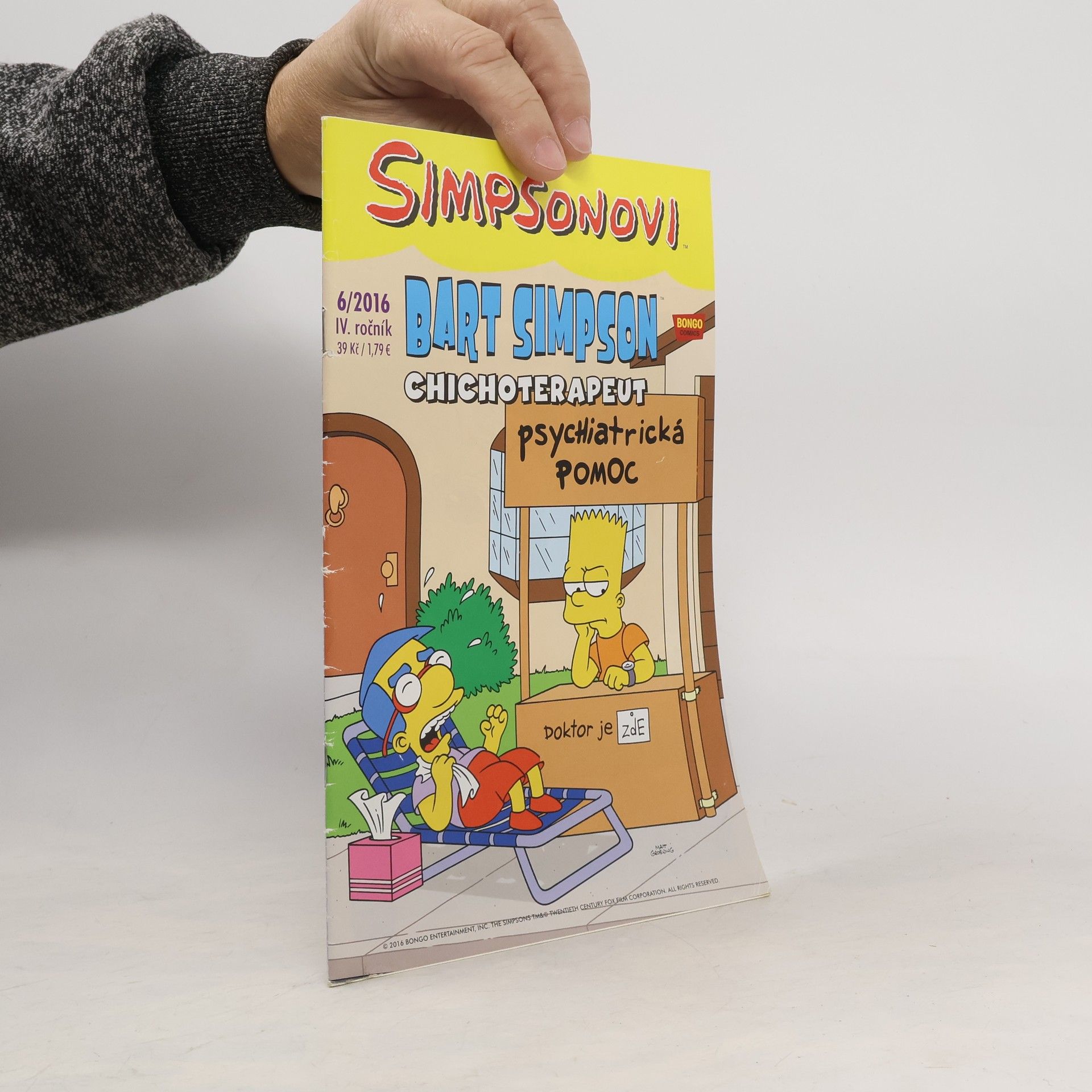 Matt Groening Simpsonovi 6/2016 IV. ročník. Bart Simpson chichoterapeut