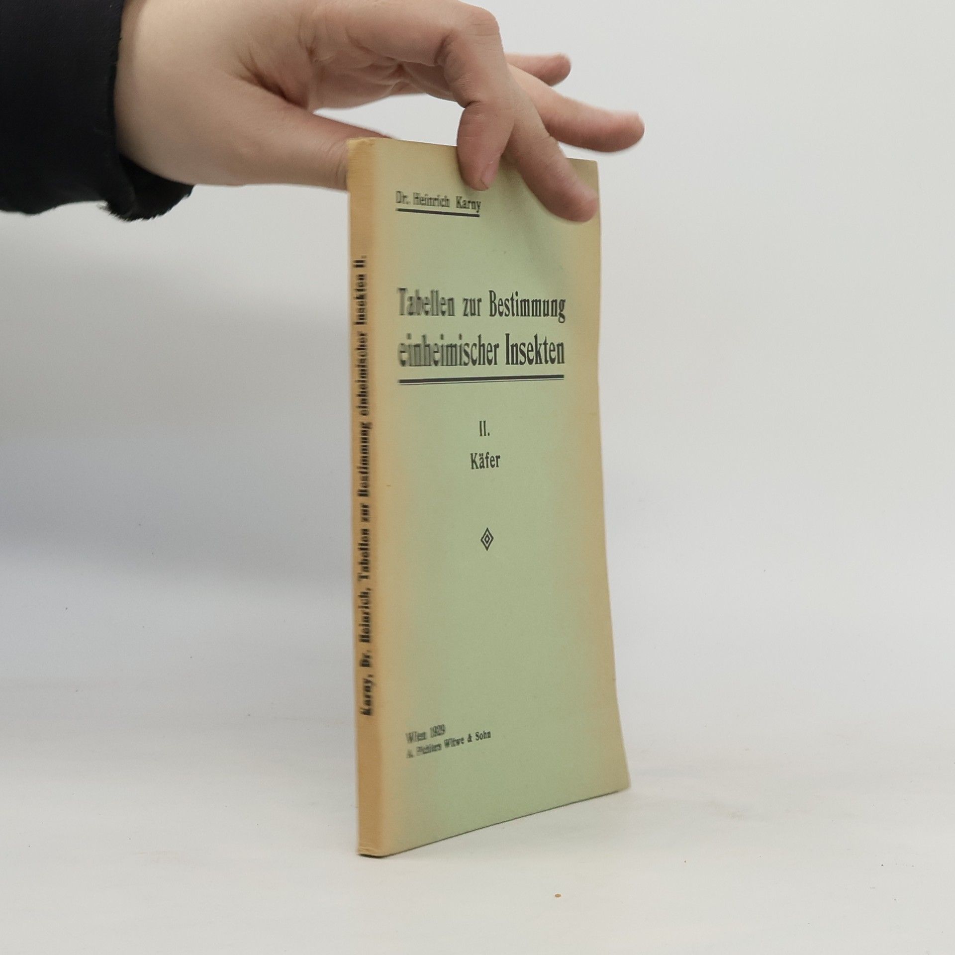 Heinrich Karny Tabellen zur Bestimmung II.