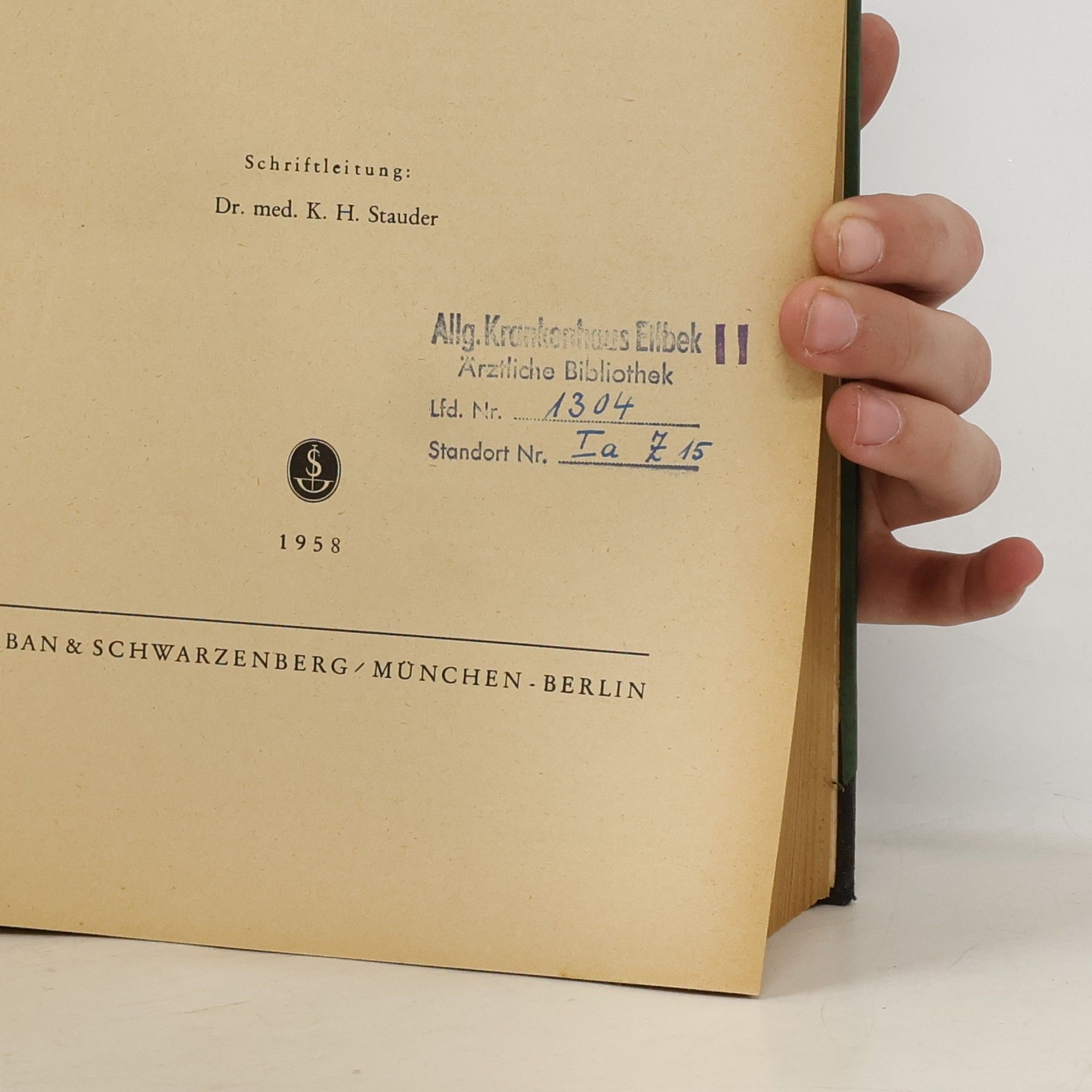 K. H. Stauder Medizinische Klinik 53. Jahrgang