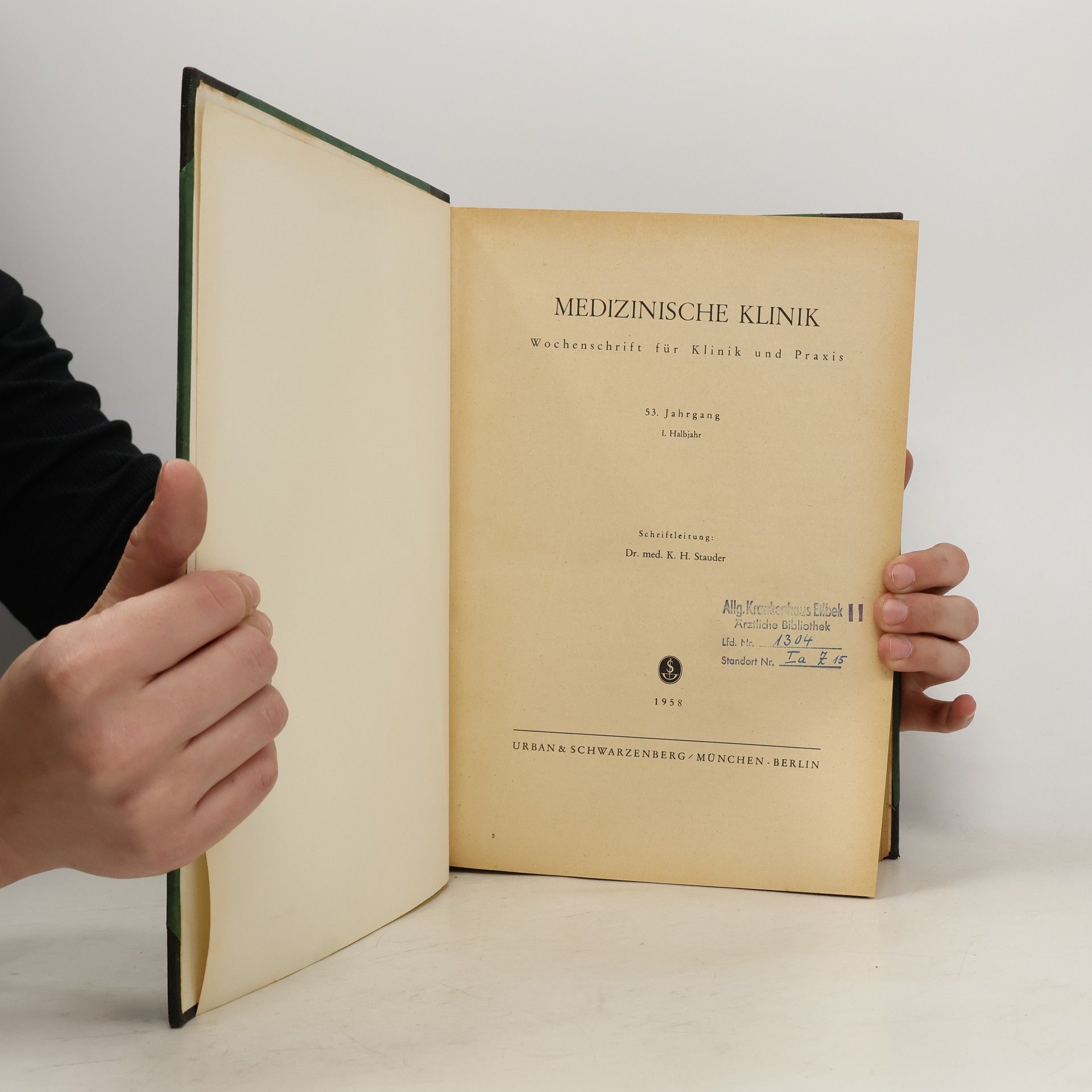 K. H. Stauder Medizinische Klinik 53. Jahrgang