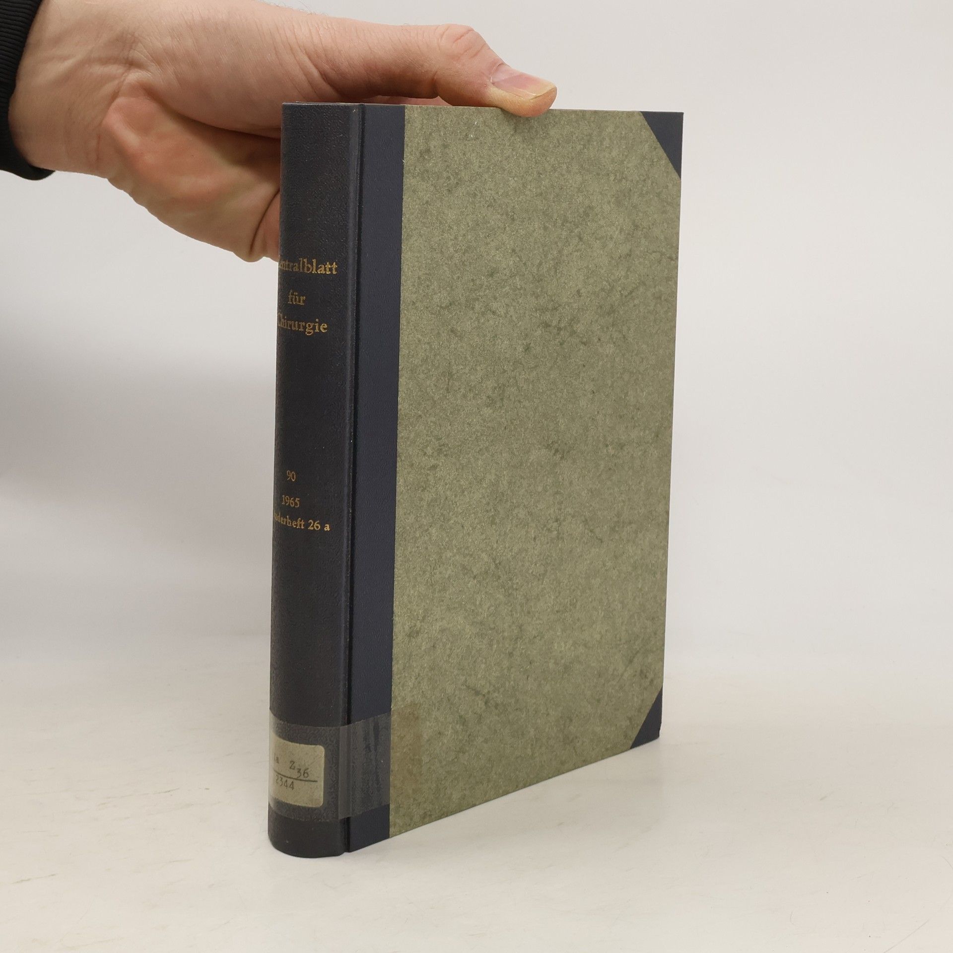 Autorenkollektiv Zentralblatt für Chirurgie 26/1965