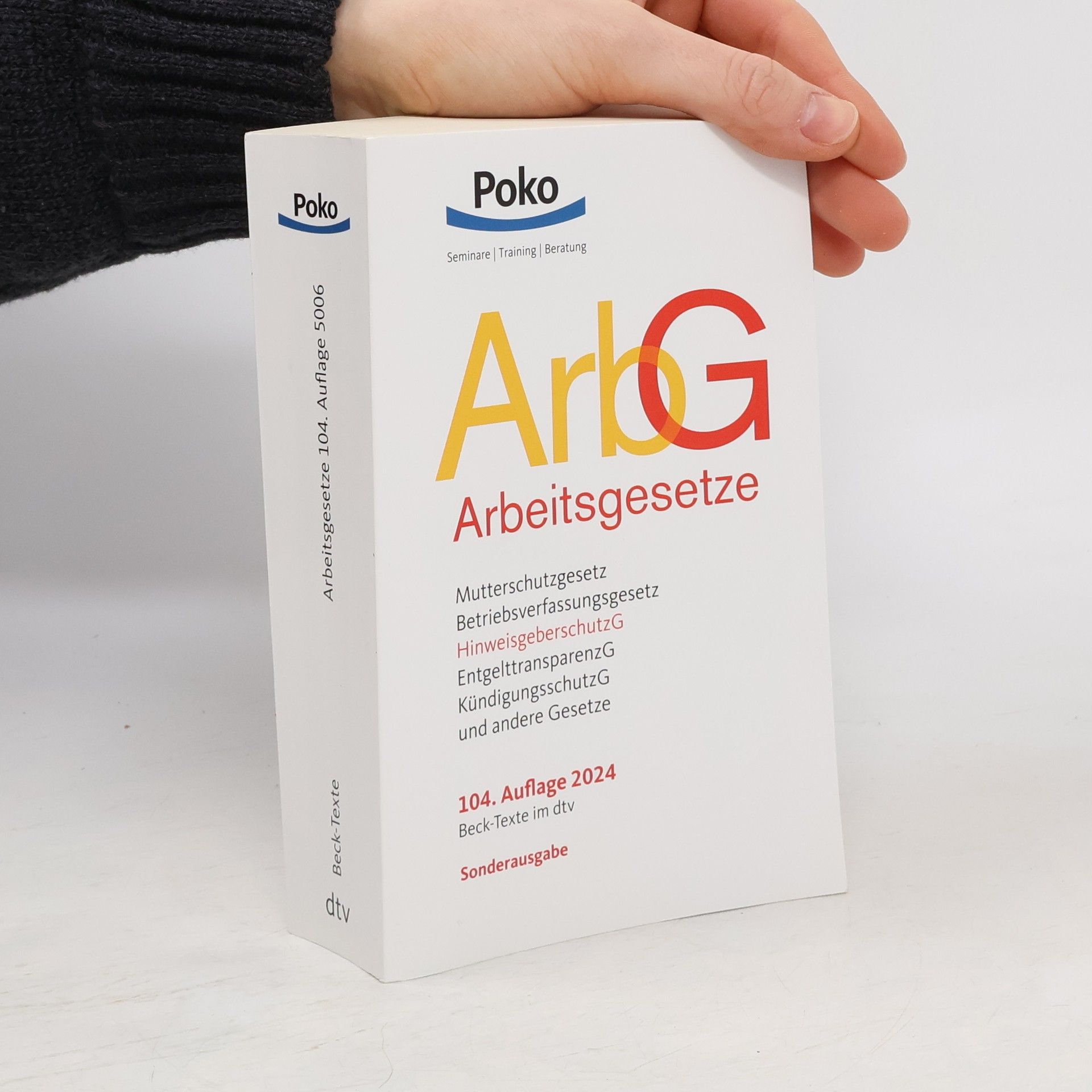 Collectif d'auteurs ArbG Arbeitgesetze