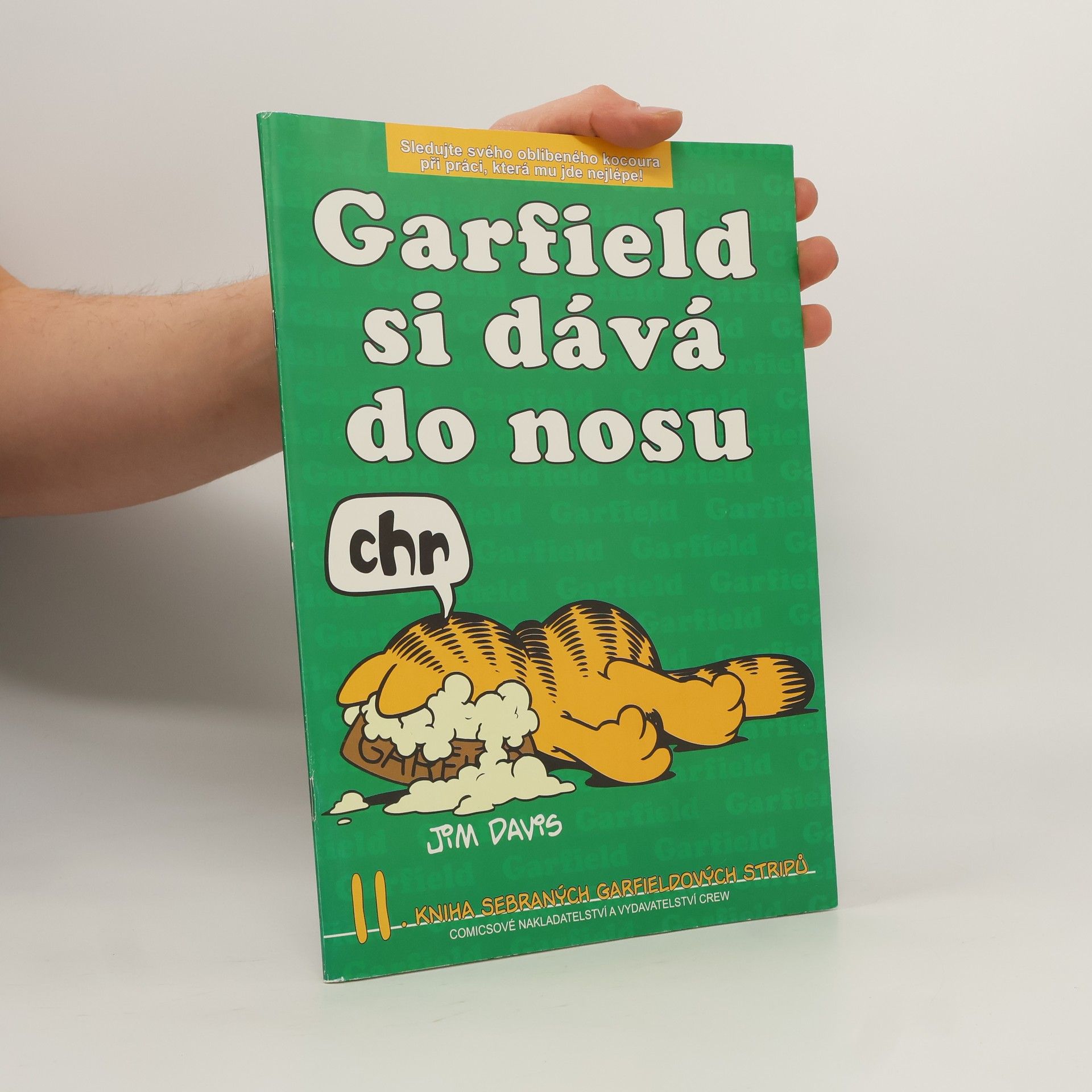 Jim Davis Garfield si dává do nosu