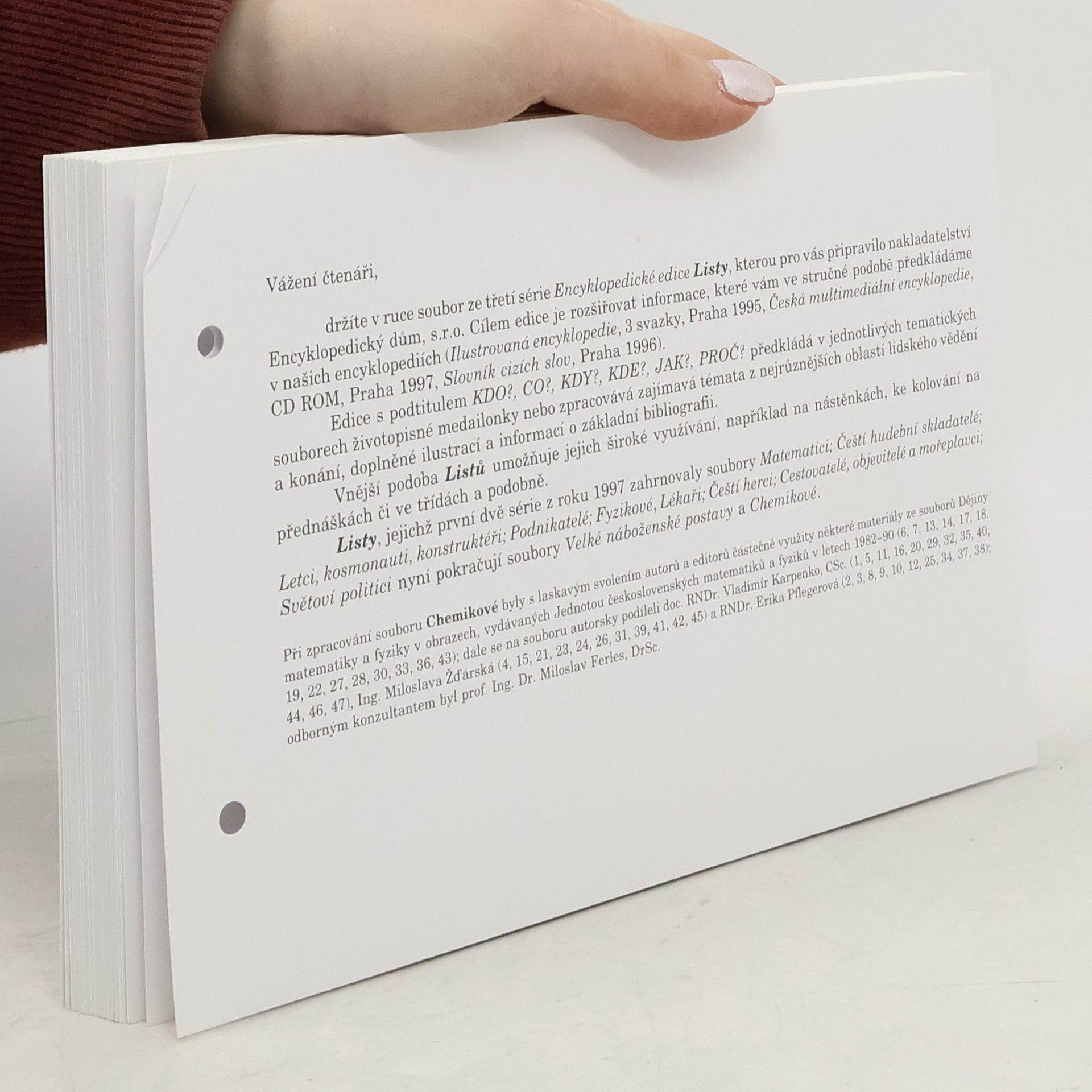 Vladimír Karpenko Listy: kdo? co? kdy? kde? jak? proč? – 11. Chemici