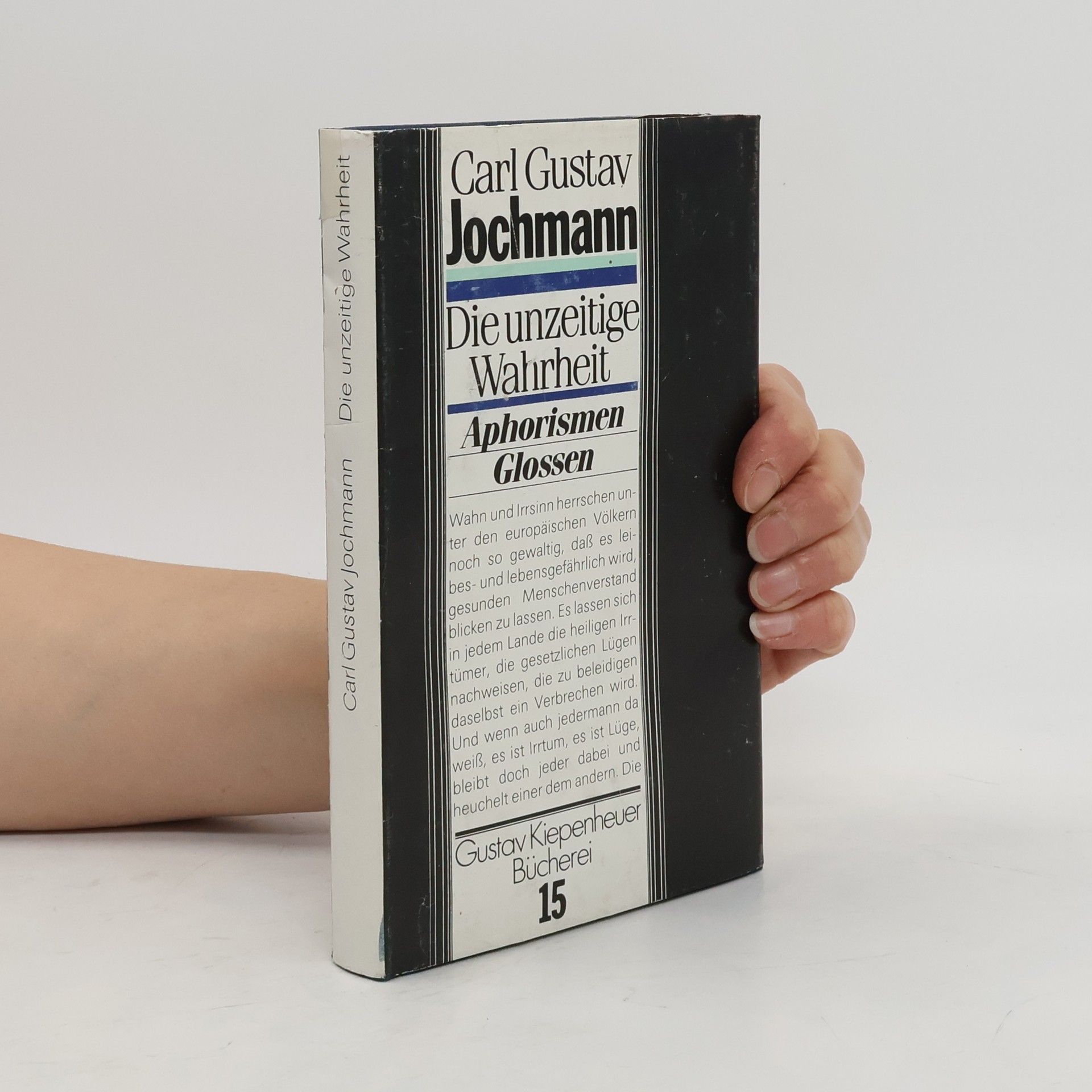 Carl Gustav Jochmann Die unzeitige Wahrheit