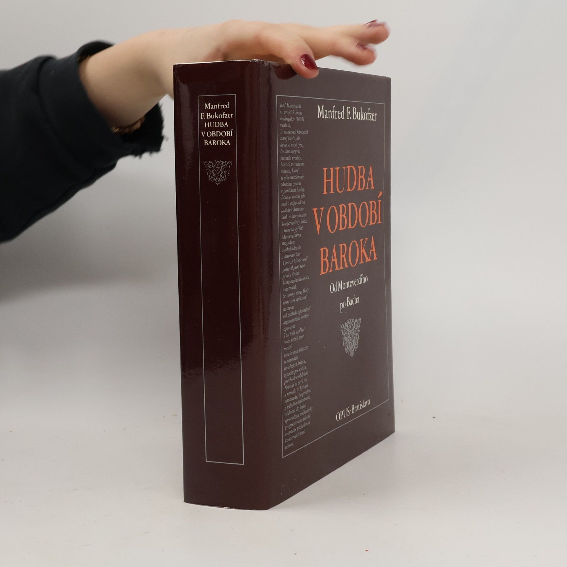 Manfred Fritz Bukofzer Hudba v období baroka. Od Monteverdiho po Bacha