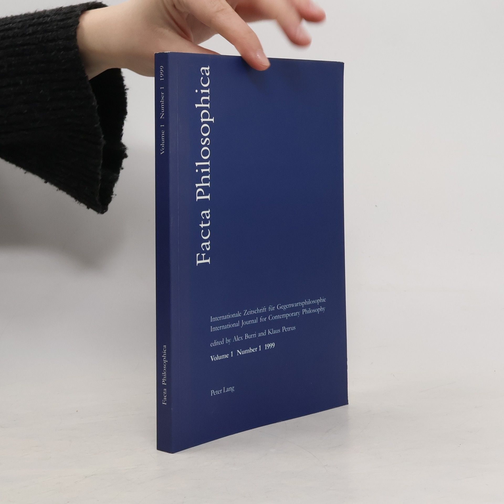 Peter Lang Facta Philosophica vol. 1. N. 1
