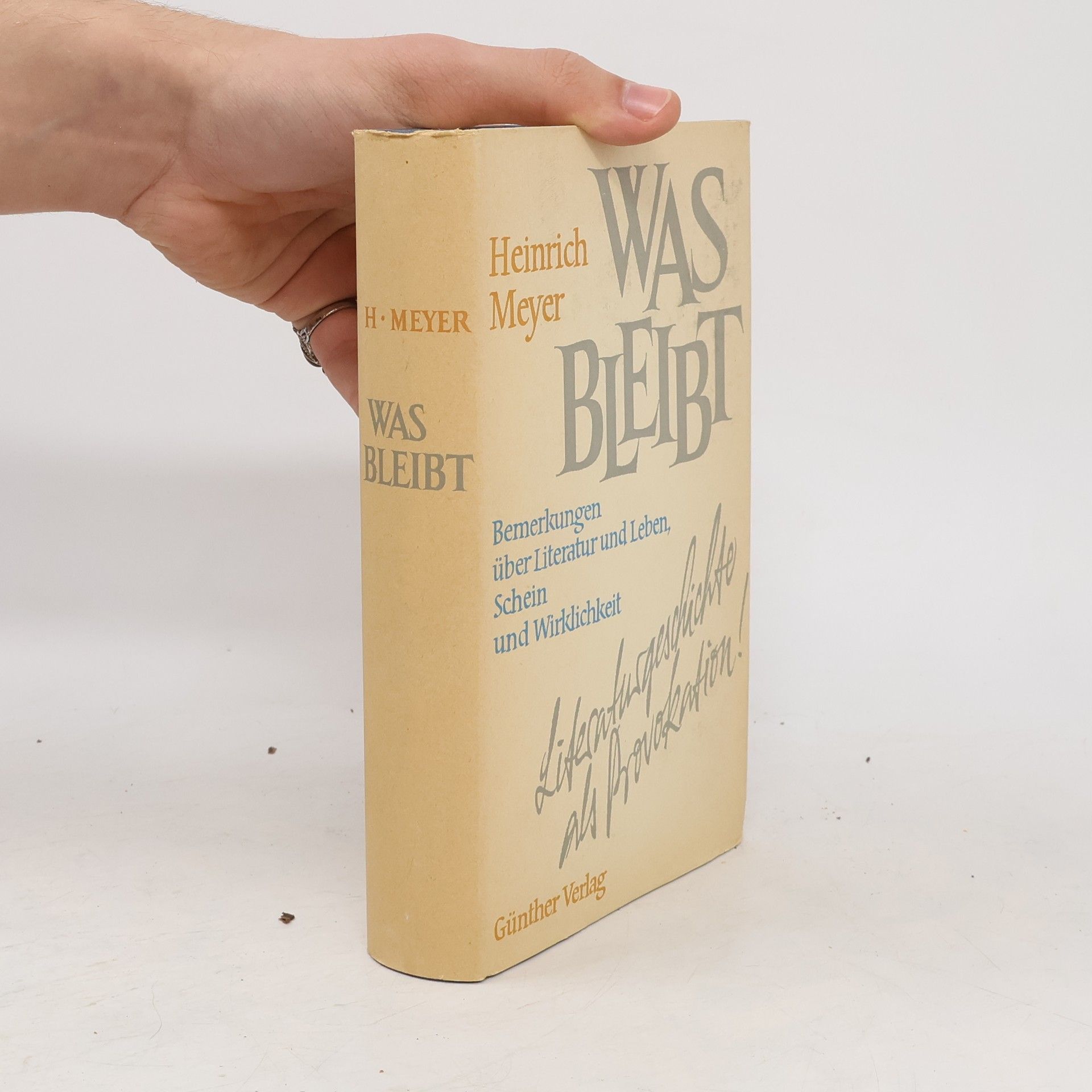 Heinrich Meyer Was Bleibt