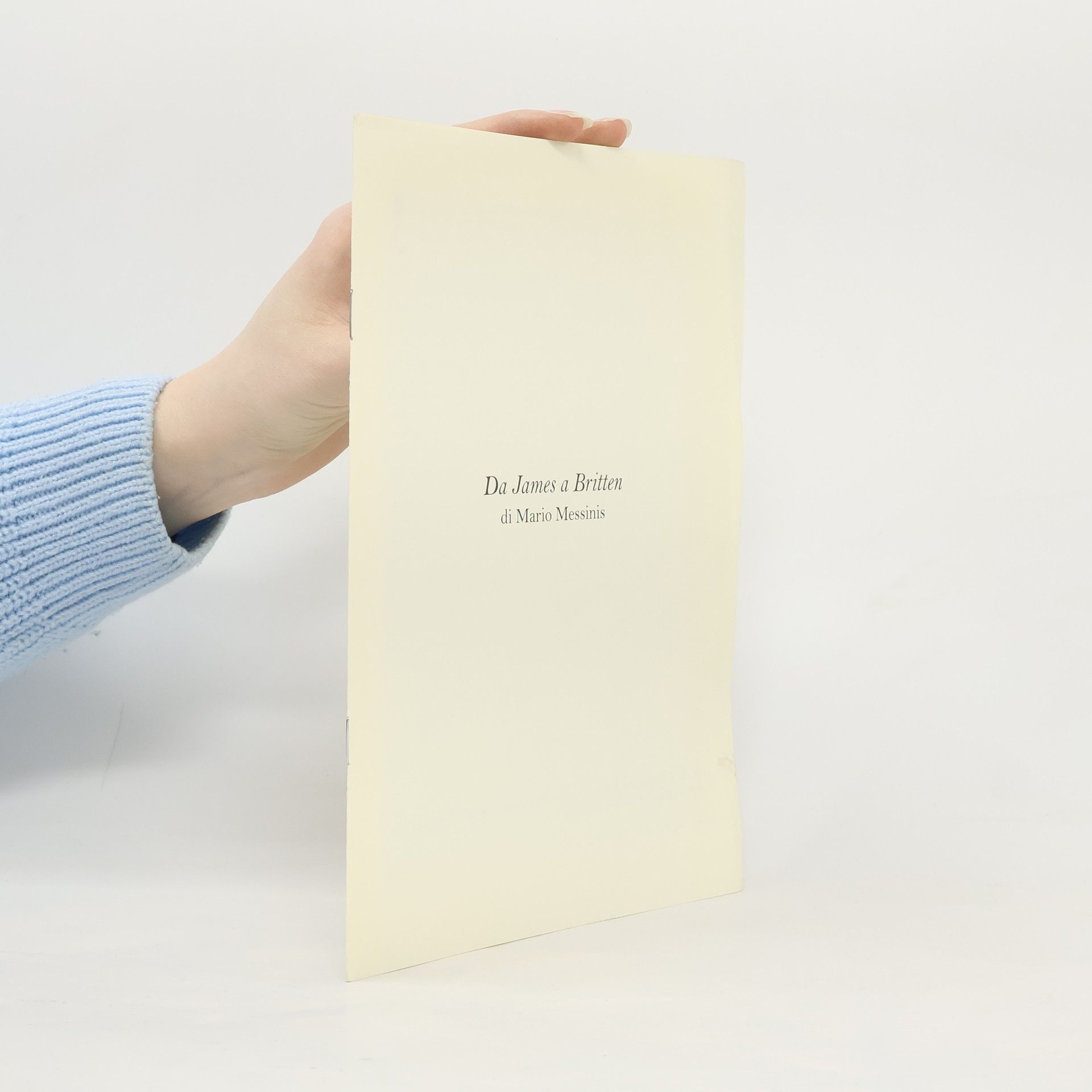 Mario Messinis Da James a Britten