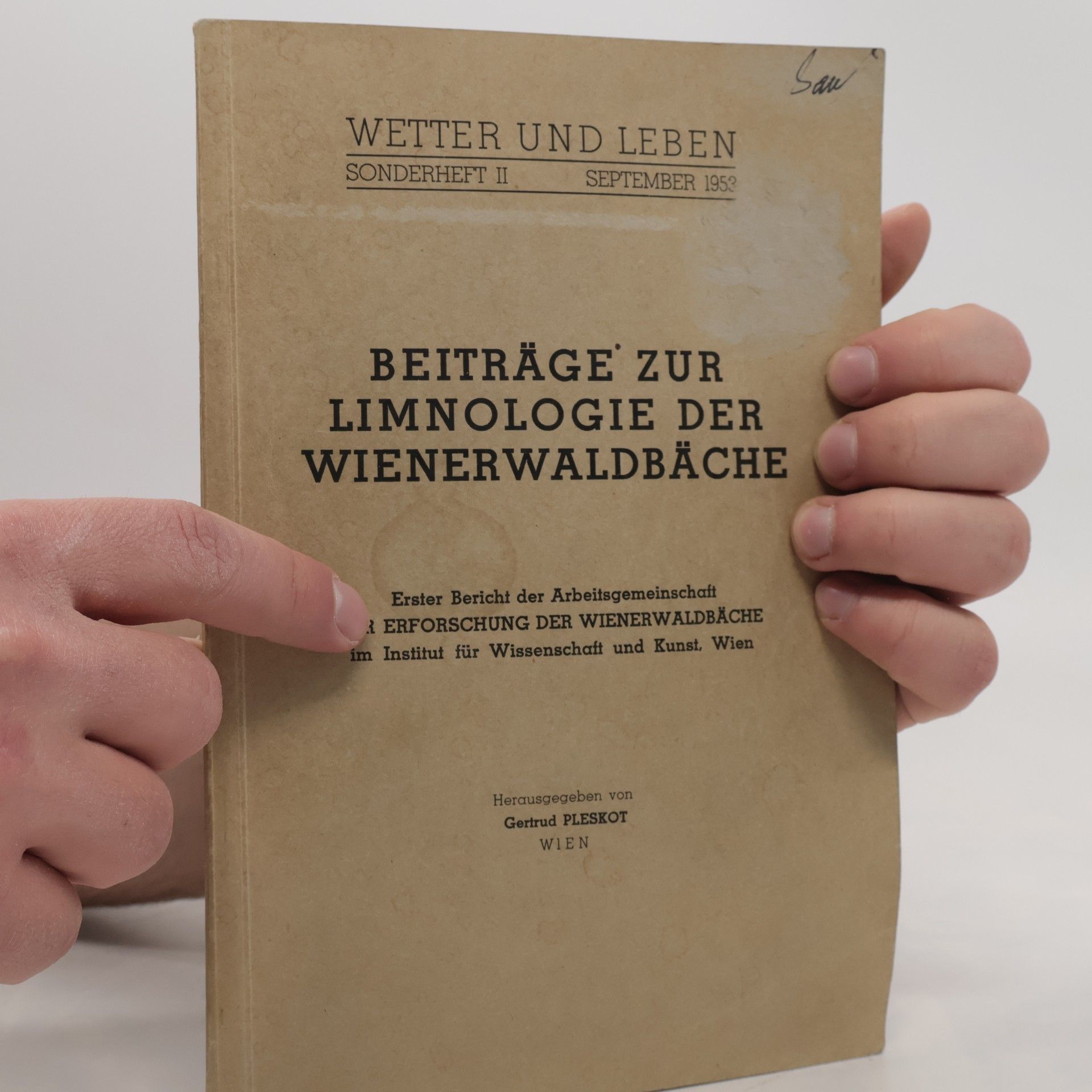 Autorenkollektiv Beiträge zur Limnologie der Wienerwaldbäche