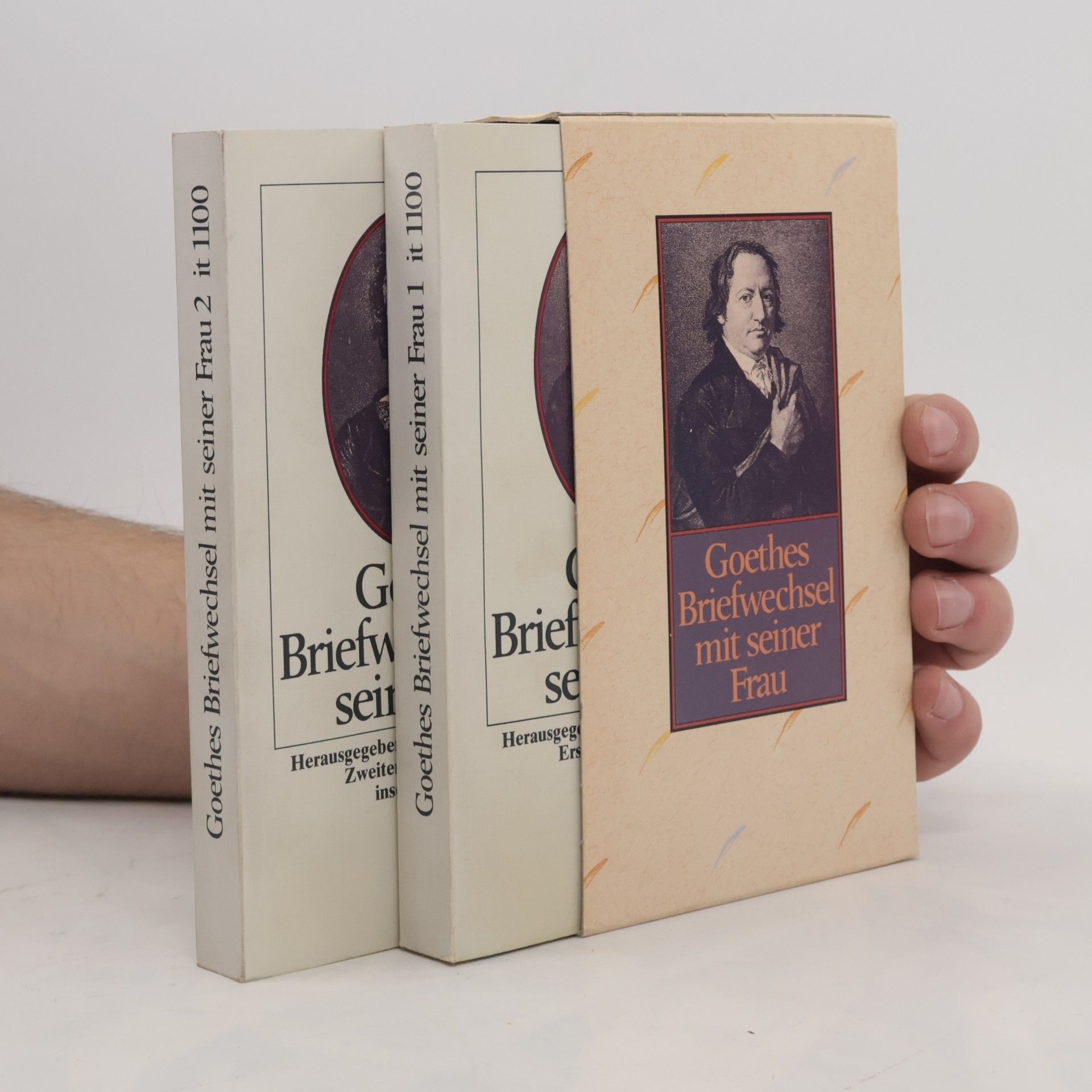 Goethes Briefwechsel mit seiner Frau. 1. Band + 2. Band