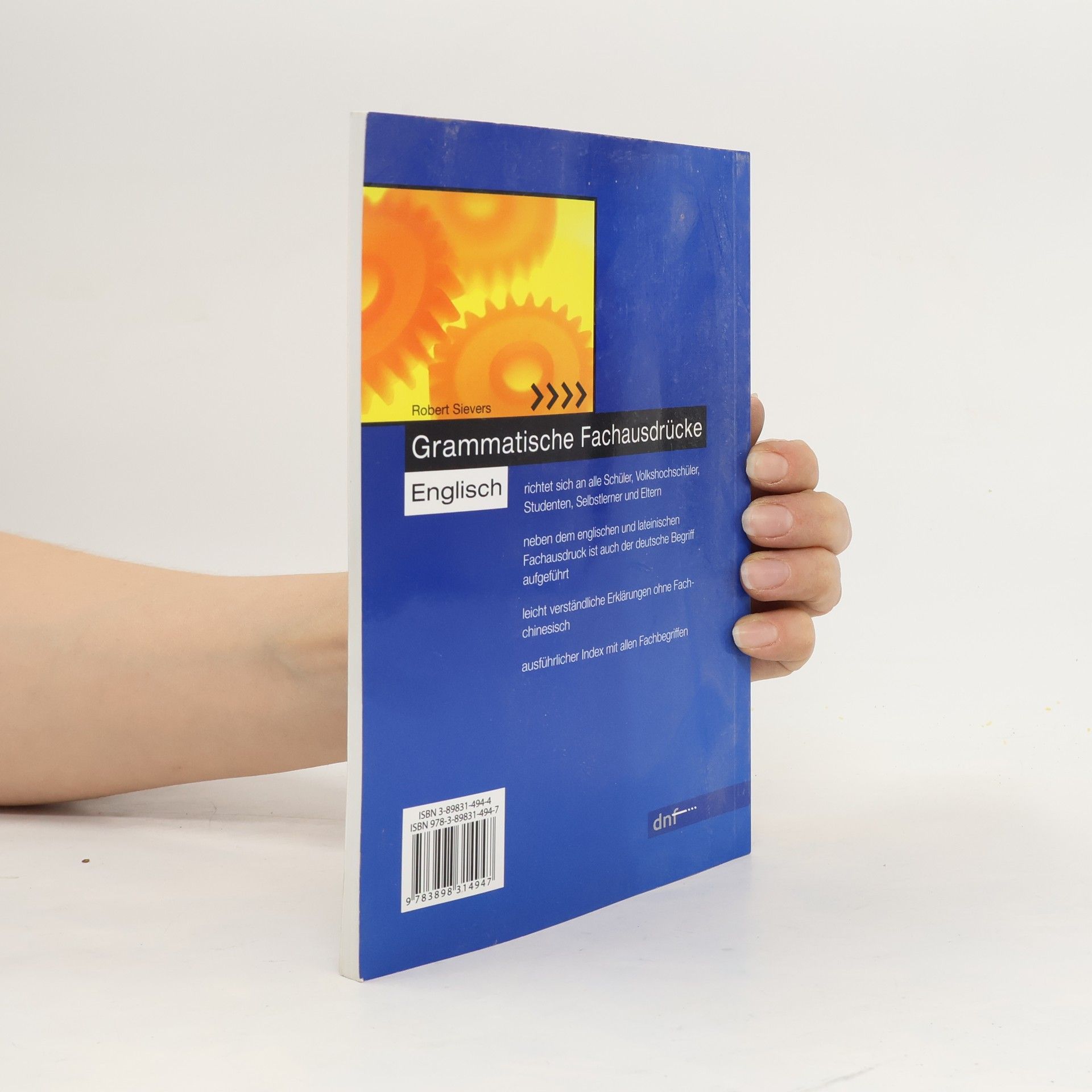 Robert Sievers Grammatische Fachausdrücke Englisch