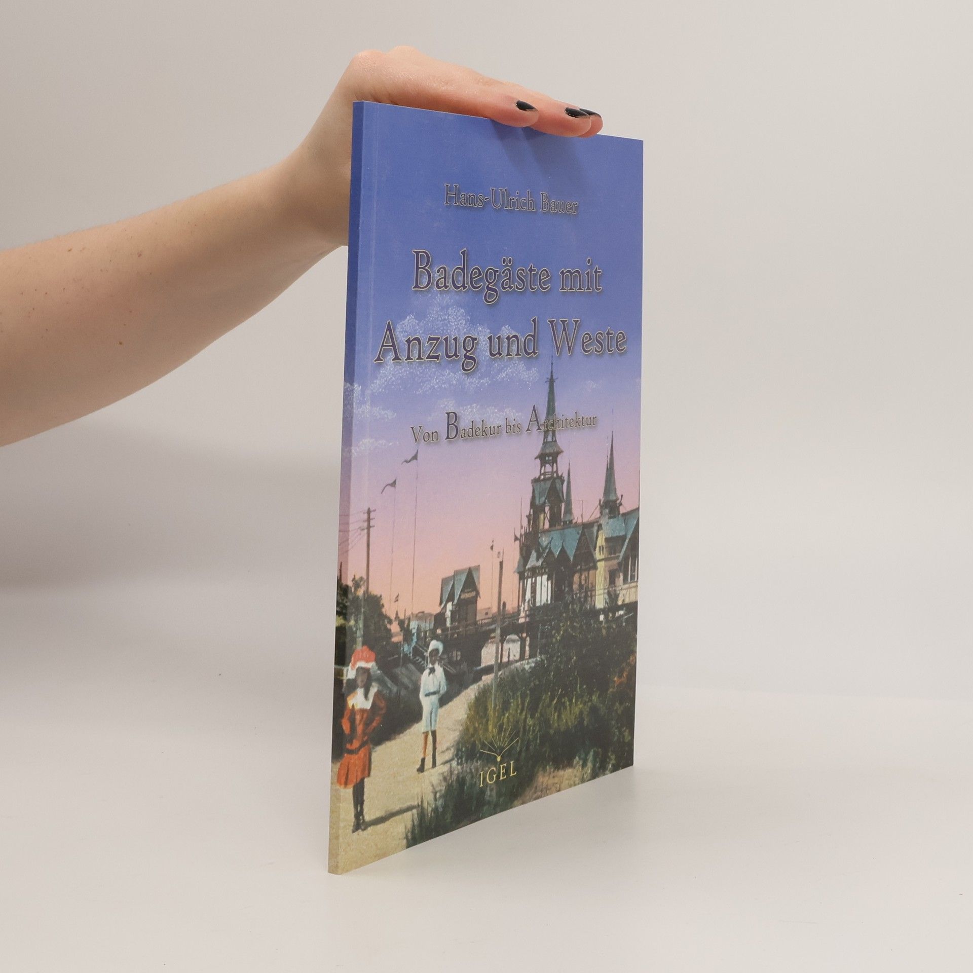 Hans-Ulrich Bauer Badegäste mit Anzug und Weste