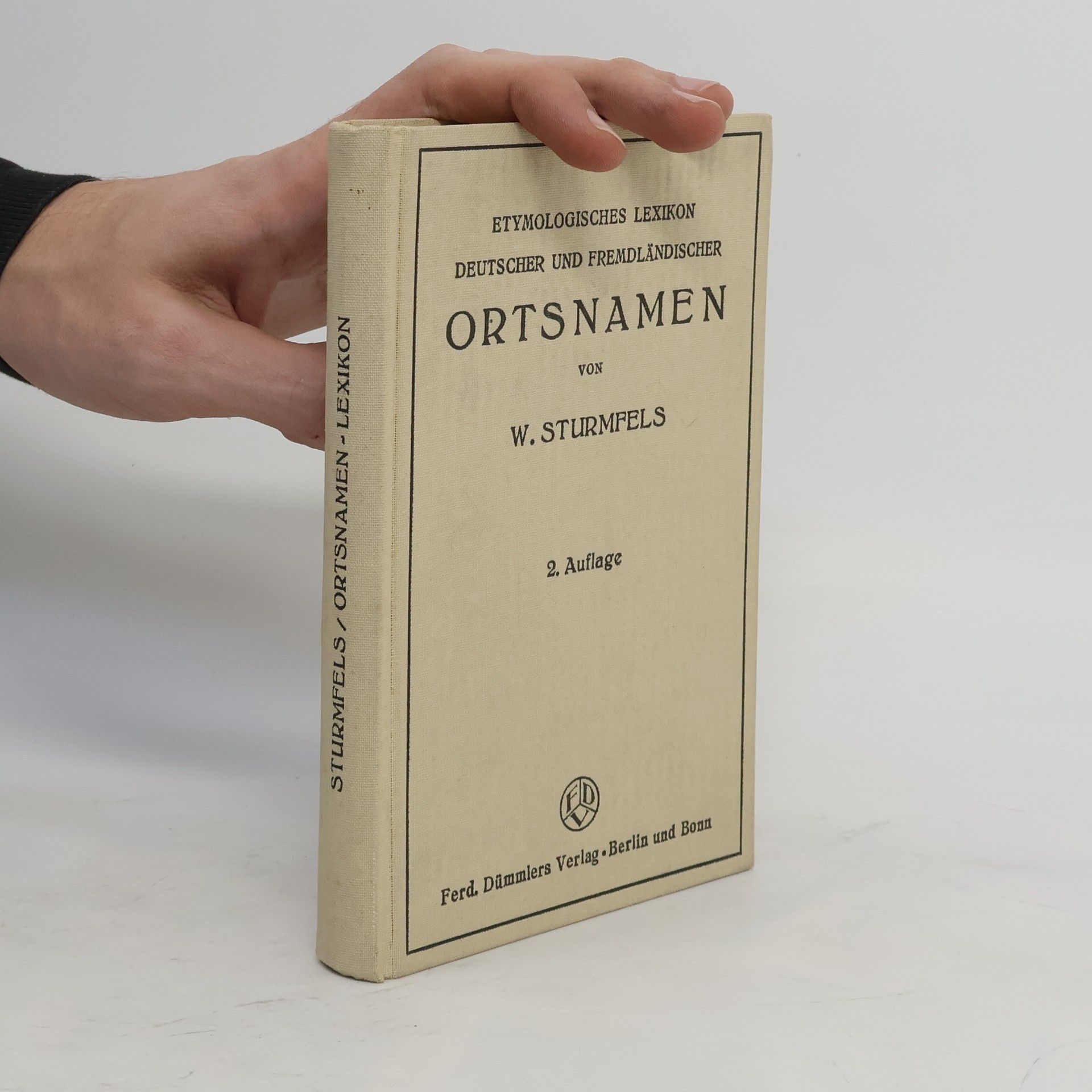 Georg Wilhelm Sturmfels Ortsnamen