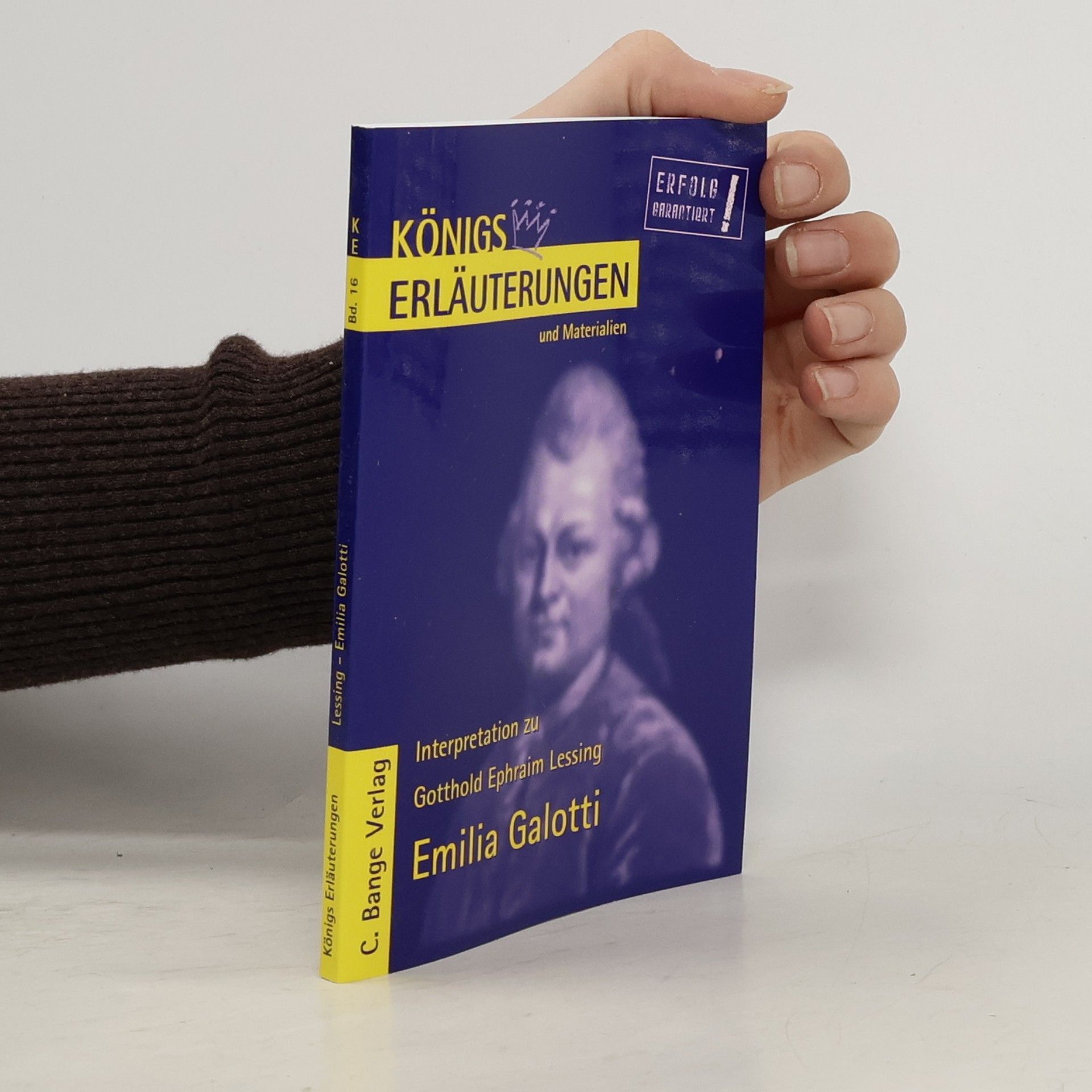 Rüdiger Bernhardt Erläuterungen zu Gotthold Ephraim Lessing, Emilia Galotti