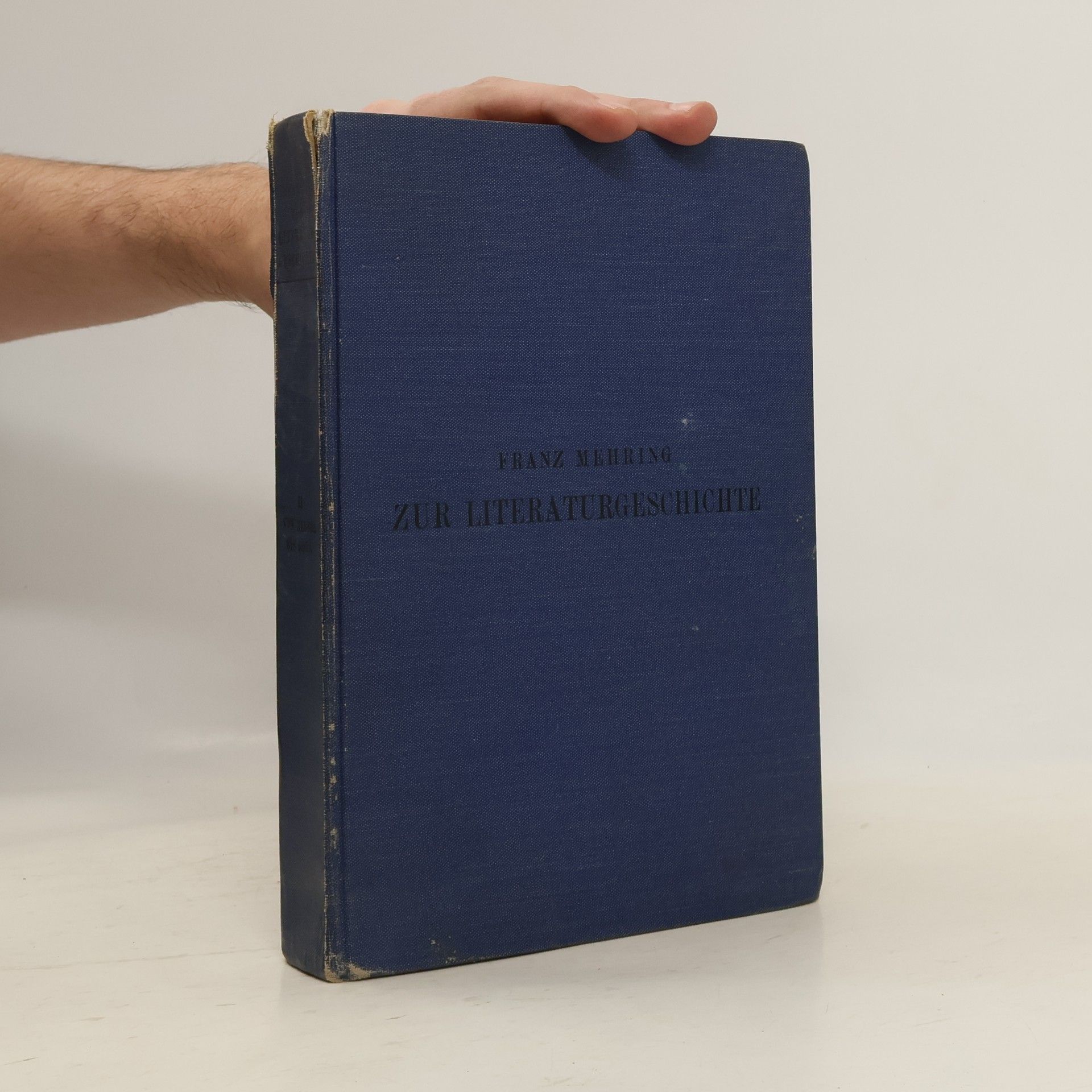 Franz Mehring Zur Literatuegeschichte