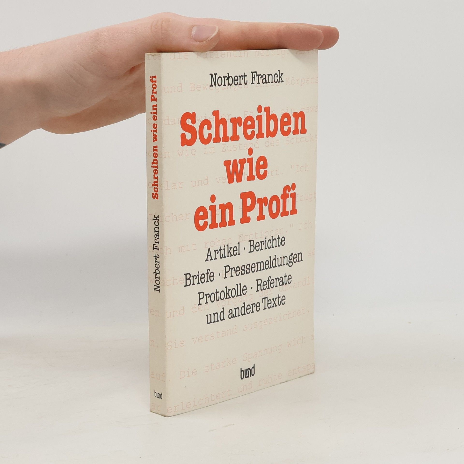 Norbert Franck Schreiben wie ein Profi