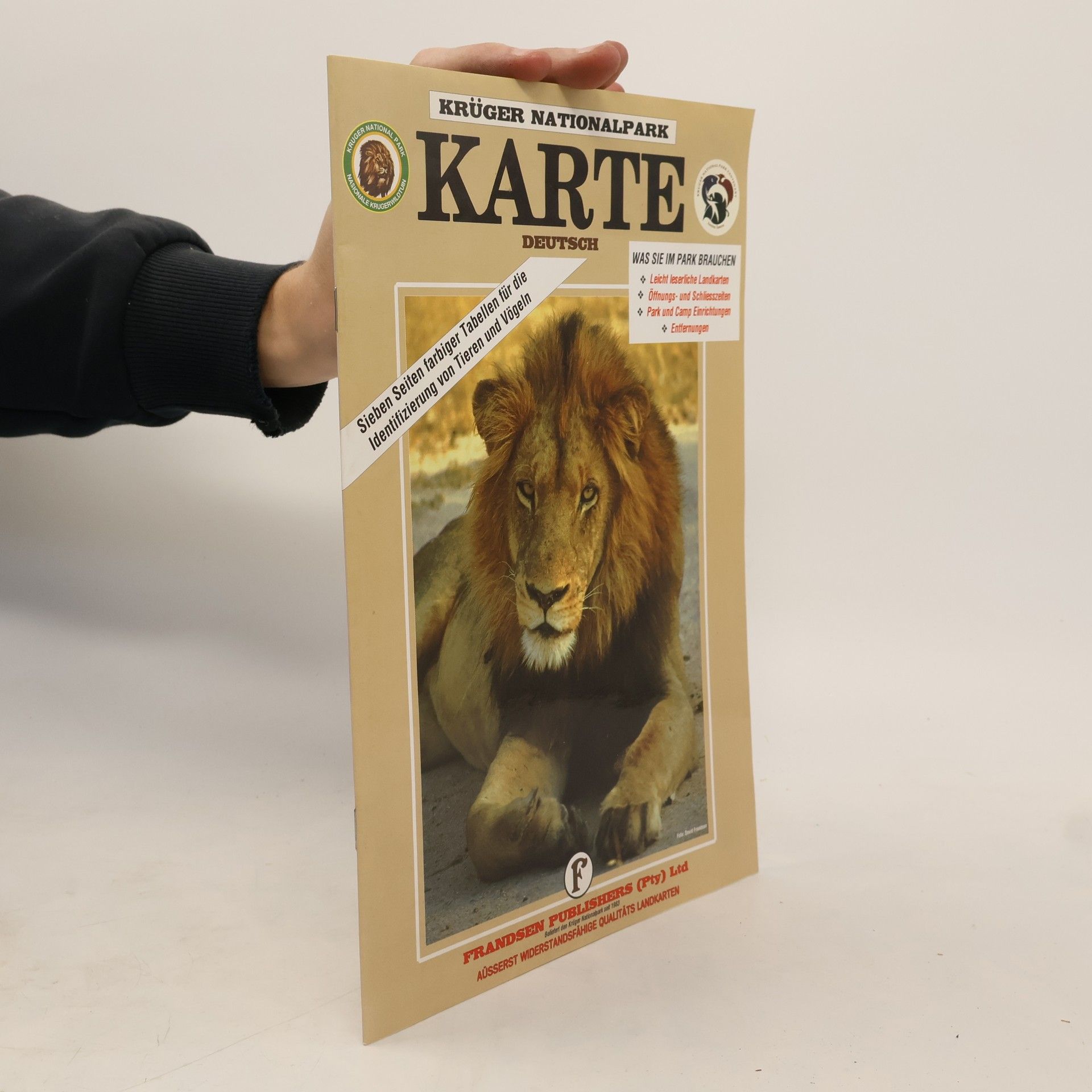 Kolektiv autorů Krüger Nationalpark Karte