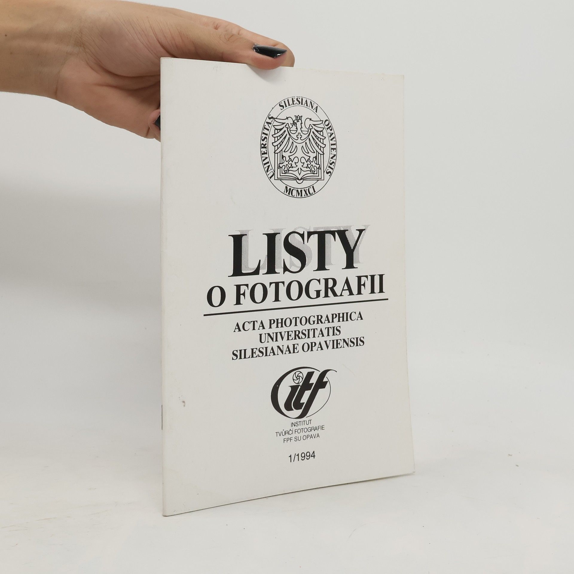 Universitas Silesiana Opaviensis - 1/1994: Listy o fotografii