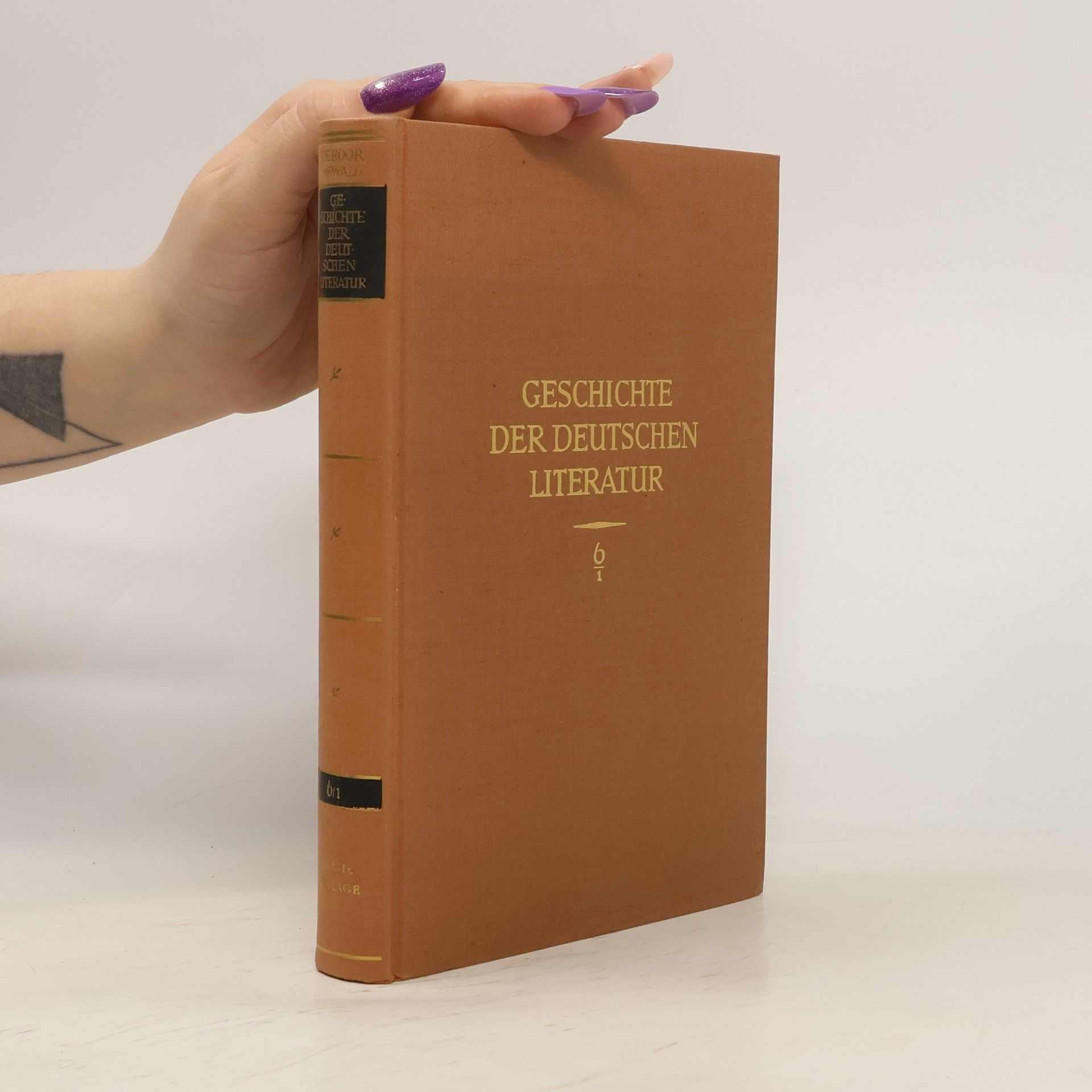 Helmut de Boor Geschichte der deutschen Literatur 2