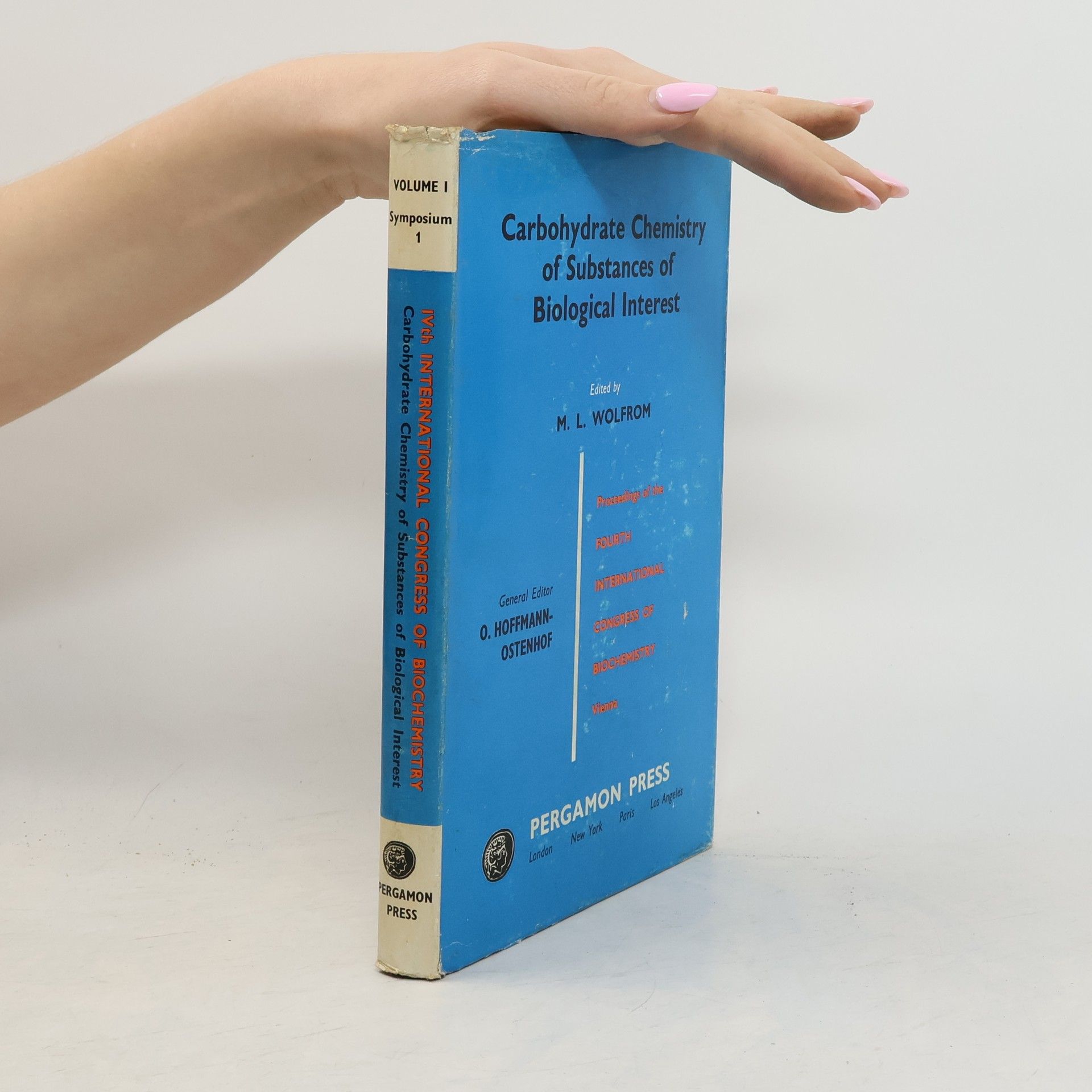 M. L. Wolfrom Carbohydrate Chemistry of Substances of Biological Interest