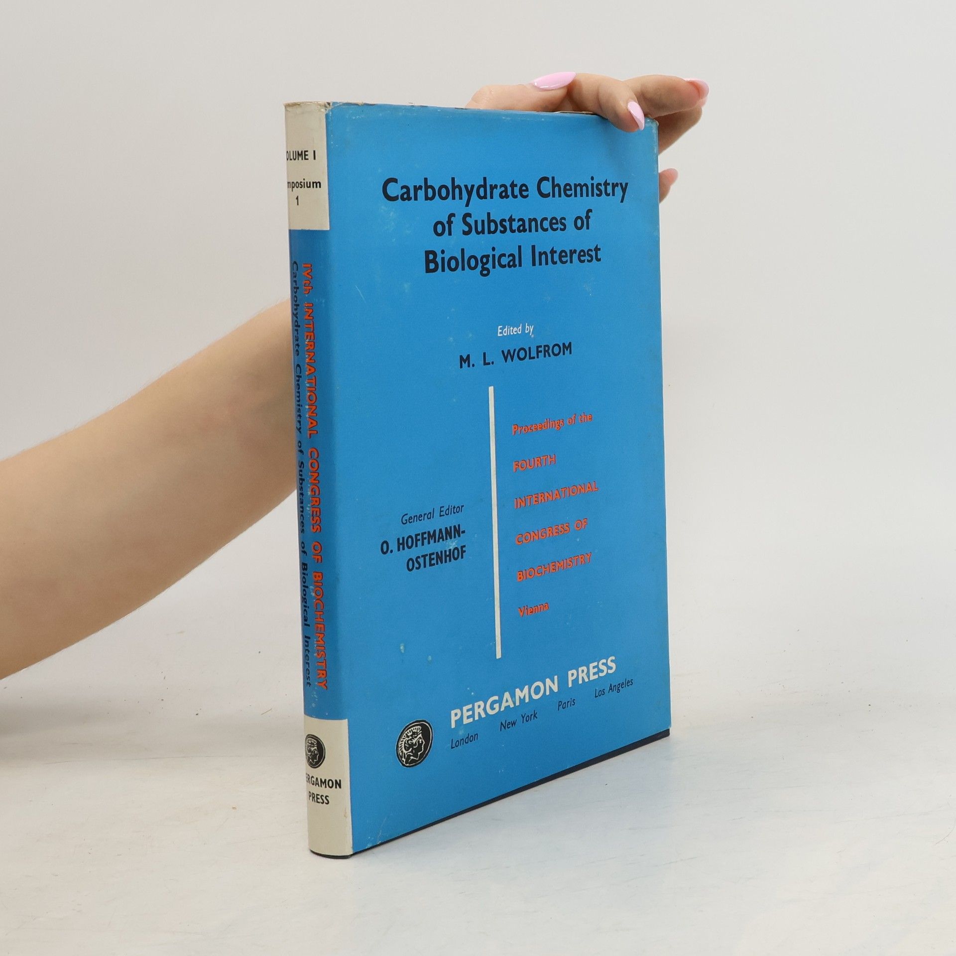 M. L. Wolfrom Carbohydrate Chemistry of Substances of Biological Interest