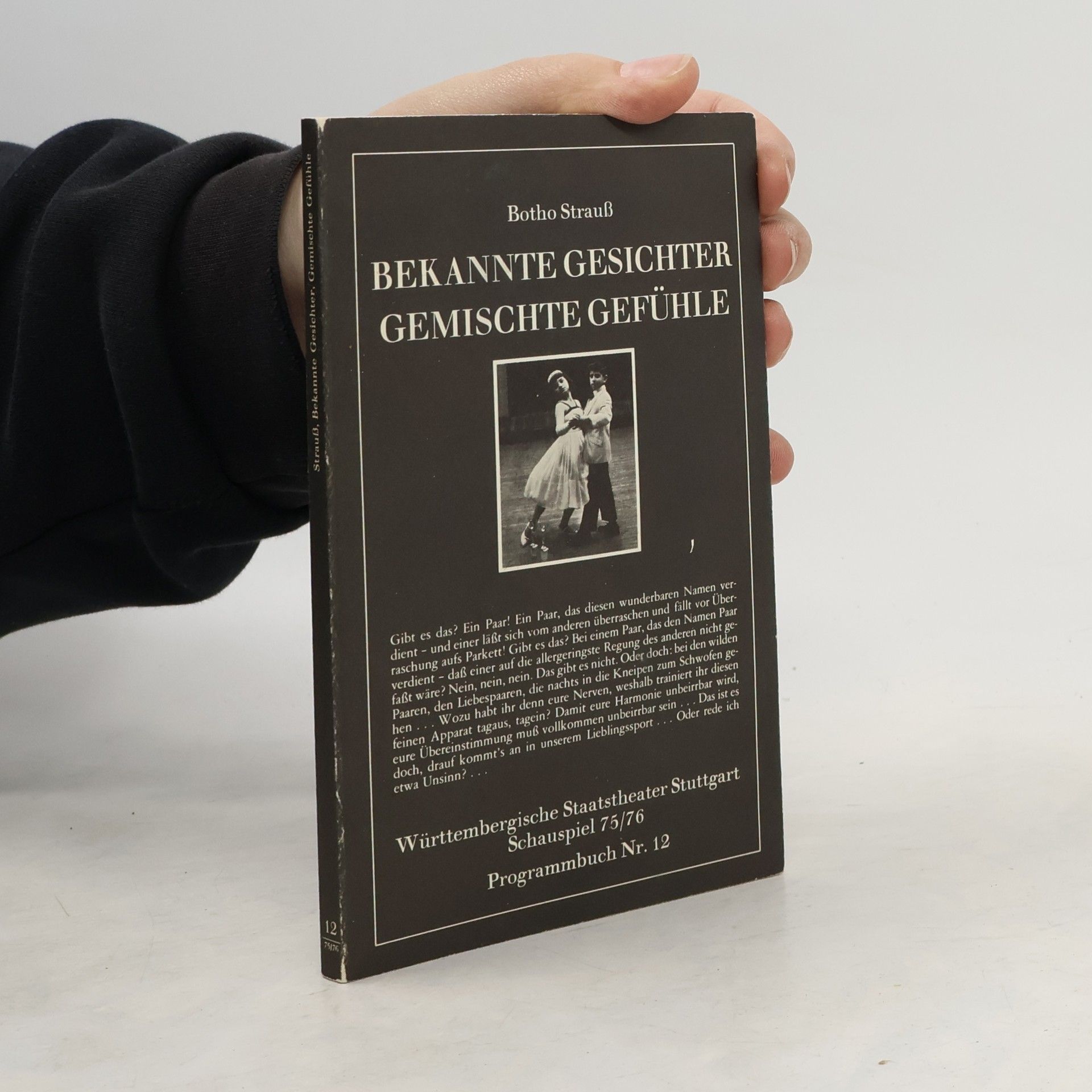 Botho Strauß Bekannte Gesichter Gemischte Gefühle