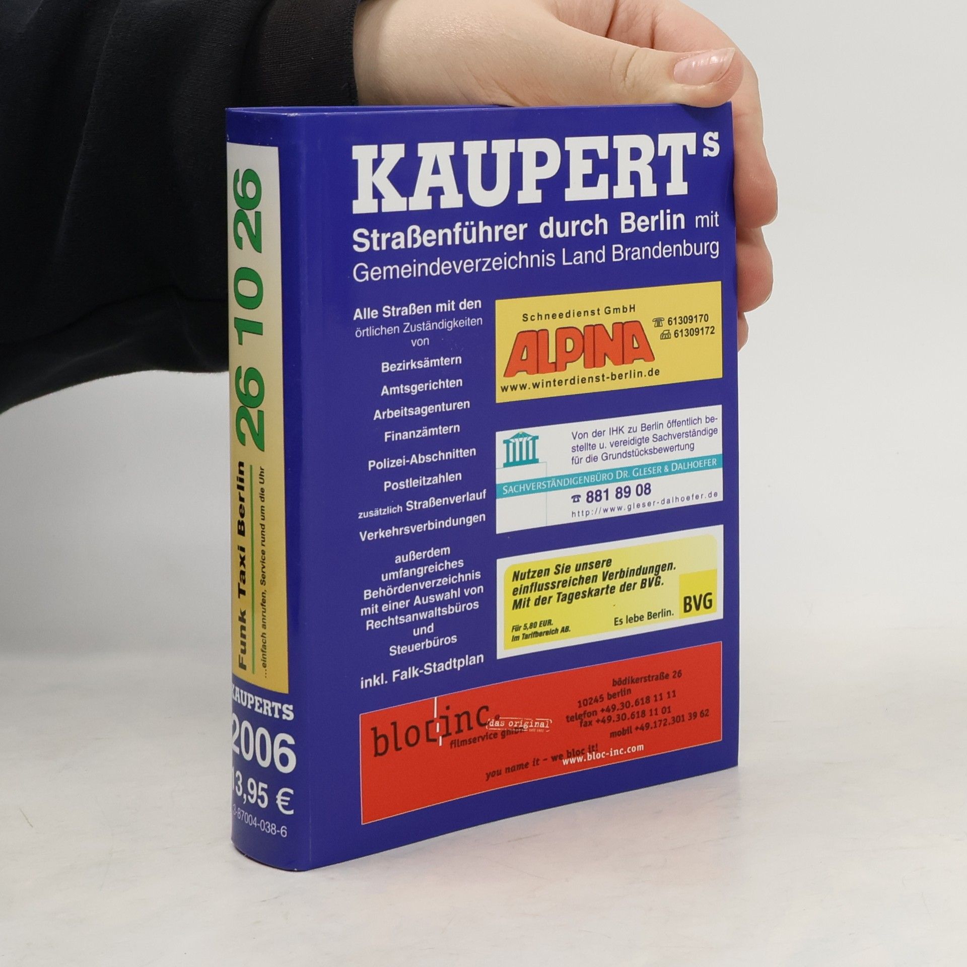 Kauperts Strassenführer durch Berlin, Ausgabe 2006: Mit Gemeindeverzeichnis Land Brandenburg