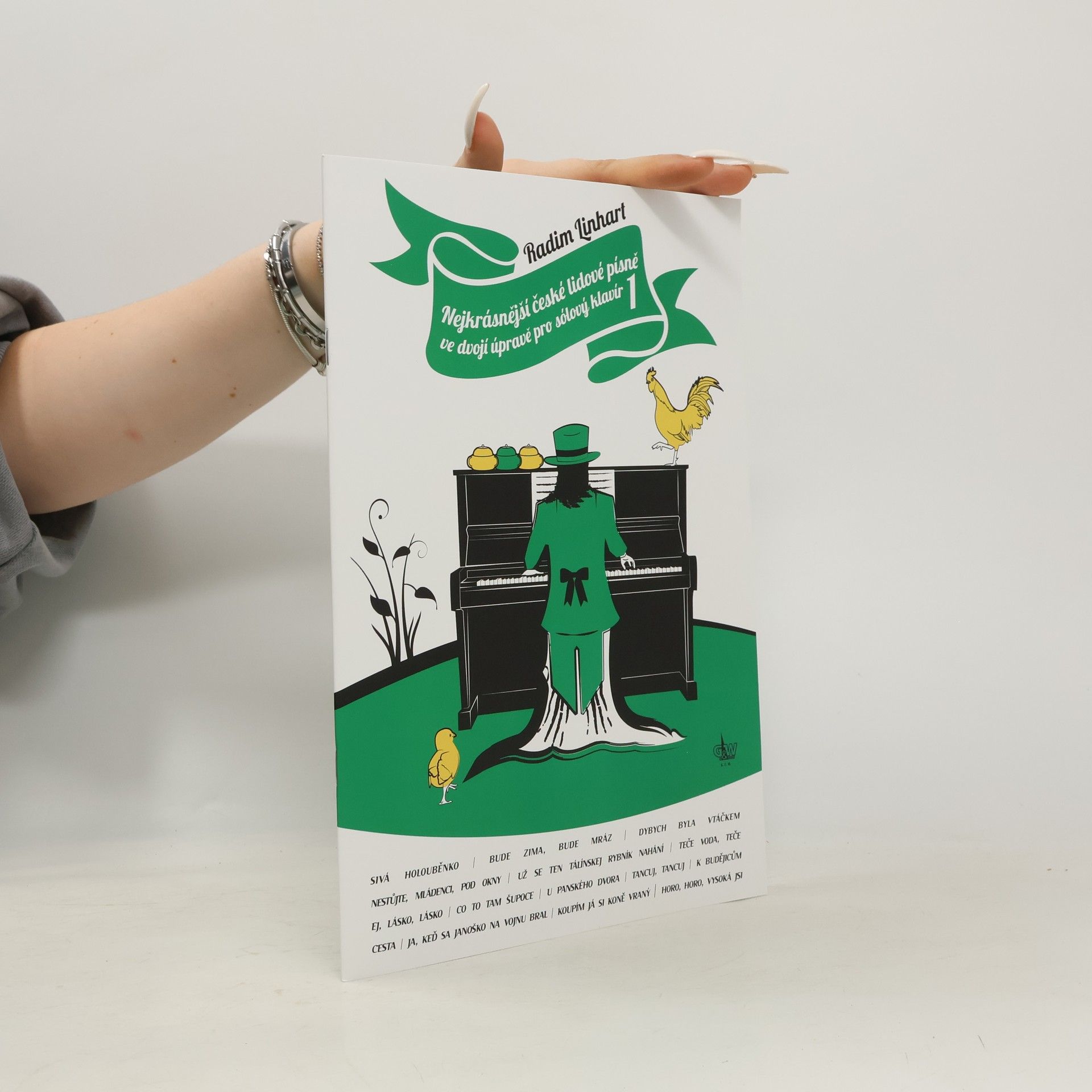 výroba hudeb.nástrojů G+W Nejkrásnější české lidové písně ve dvojí úpravě pro sólový klavír 1