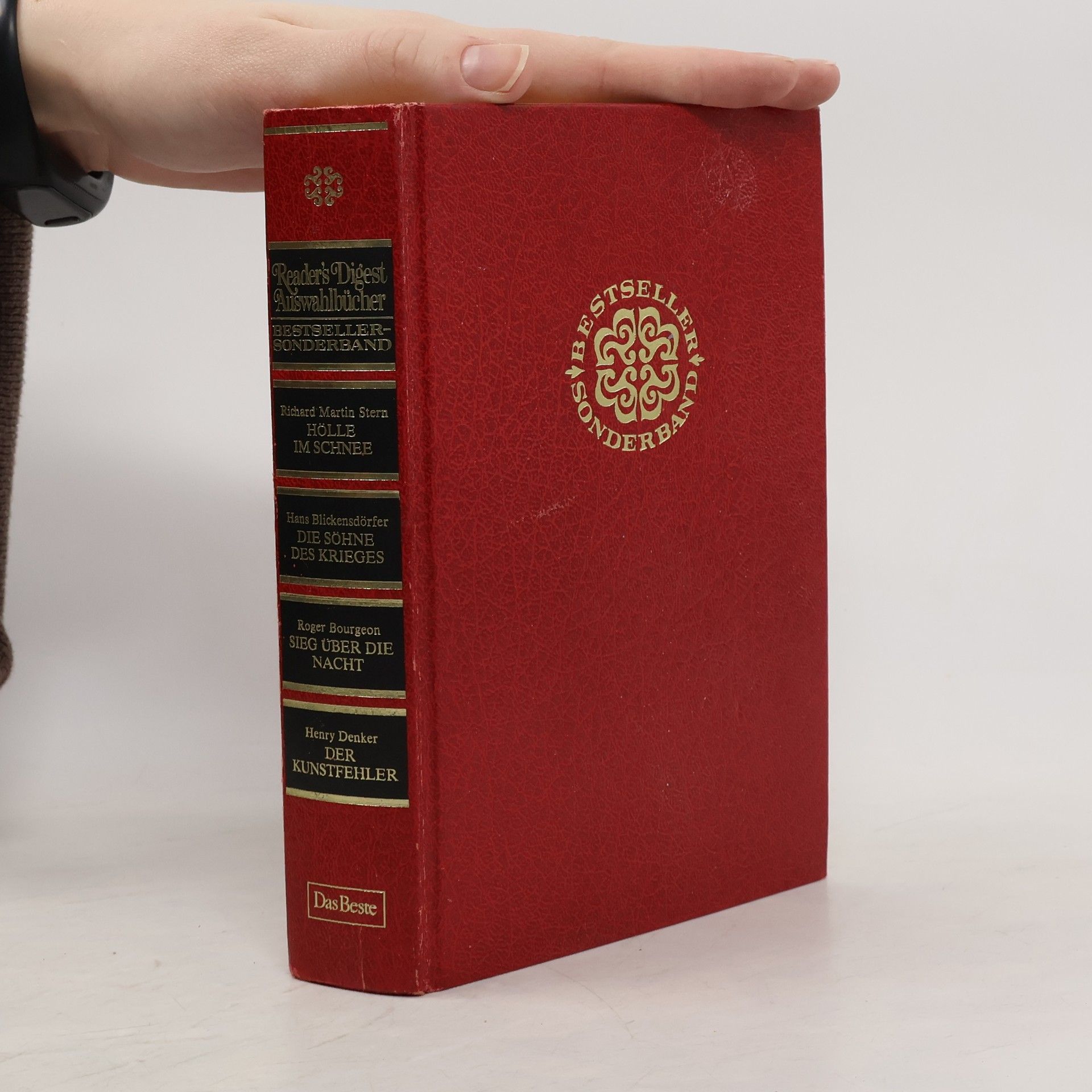 Reader's Digest Auswahlbücher. Hölle im Schnee. Die Söhne des Krieges. Sieg über die Nacht. Der Kunstfehler