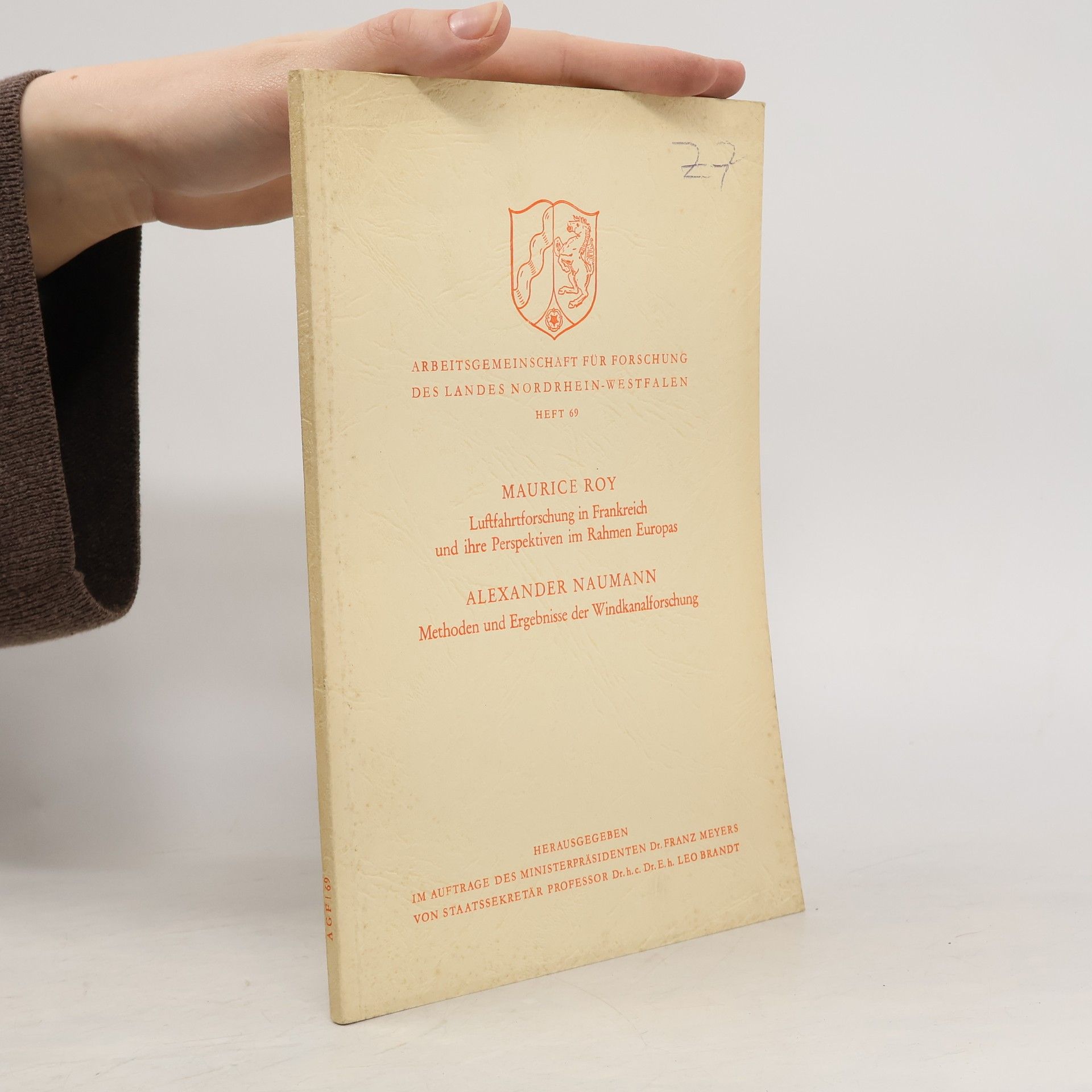 Maurice Roy Arbeitsgemeinschaft für Forschung des Landes Nordrhein-Westfalen 69