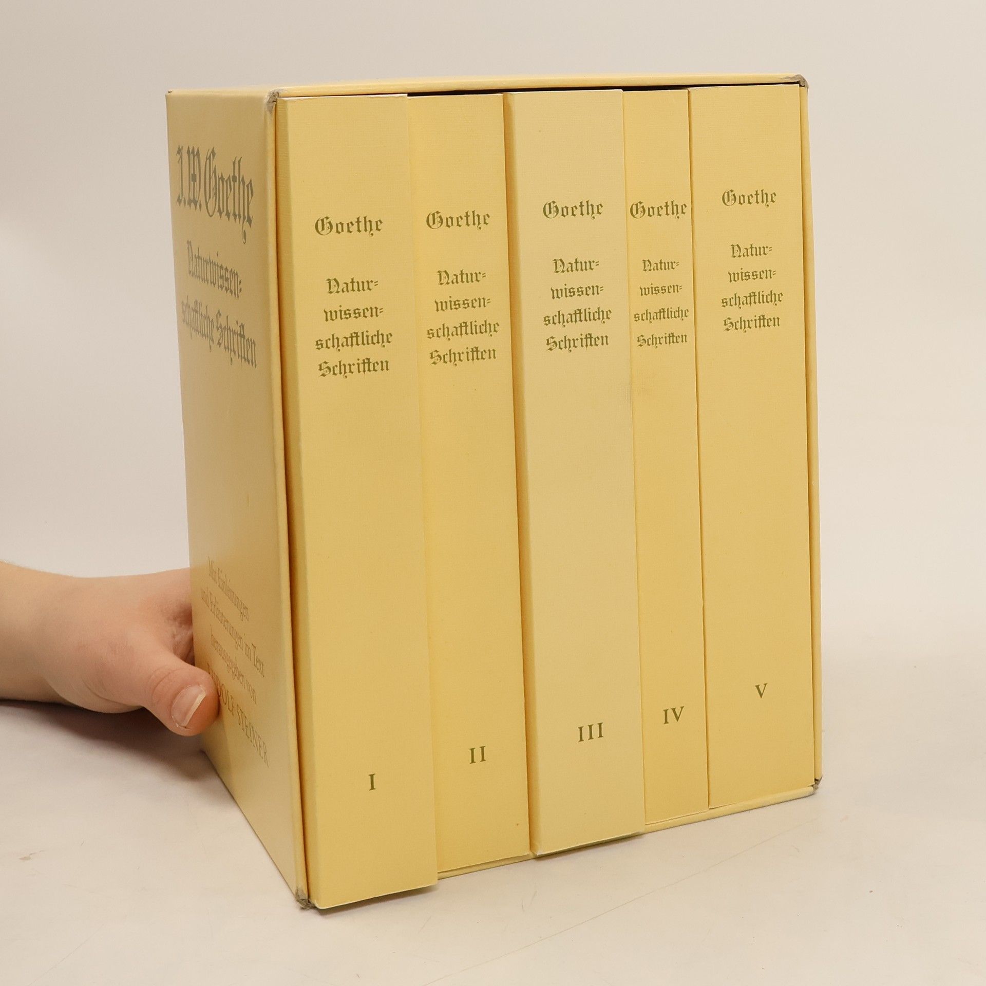 Johann Wolfgang von Goethe Naturwissenschaftliche Schriften I-V