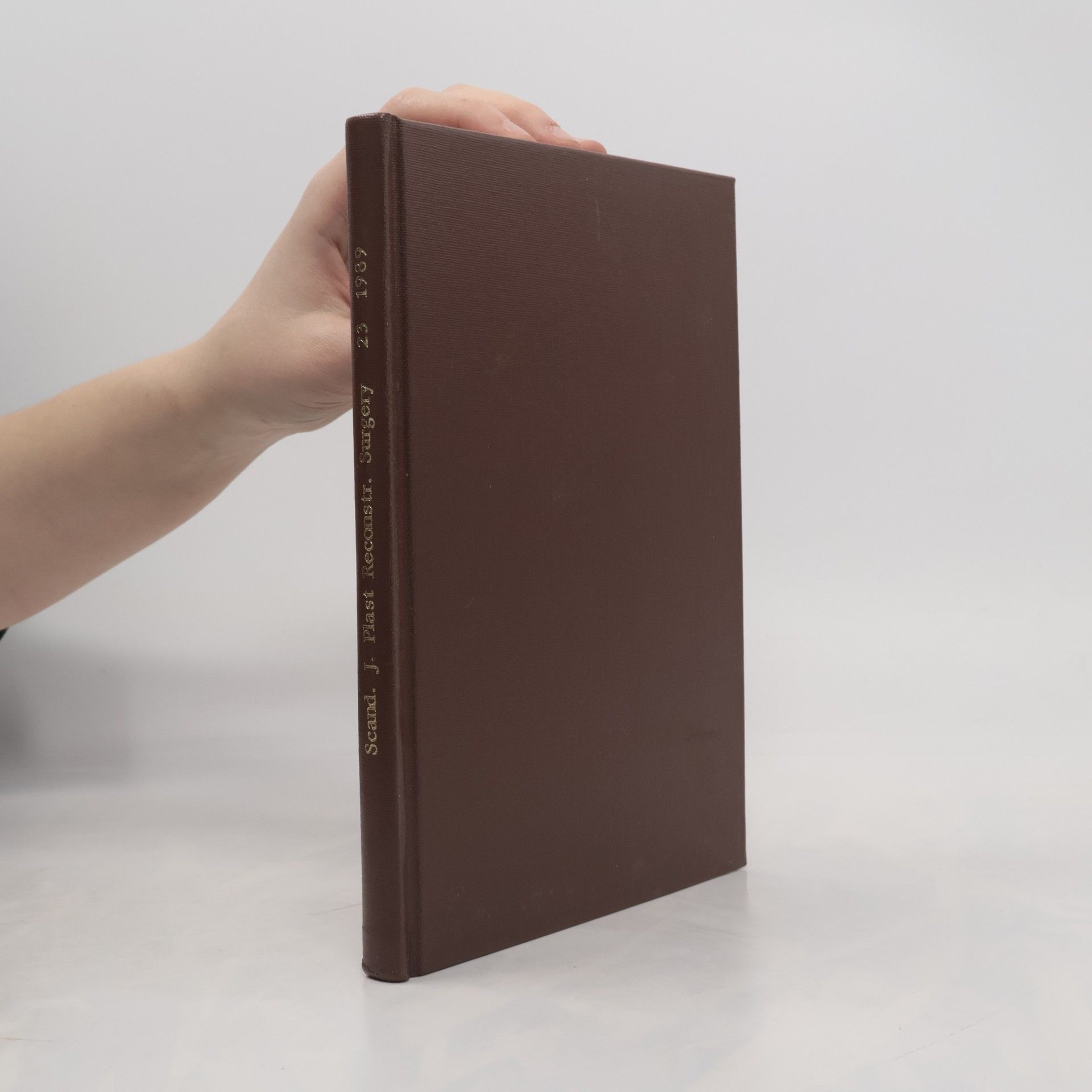 Kolektív autorov Scandinavian Journal of Plastic and Reconstructive Surgery and Hand Surgery 23