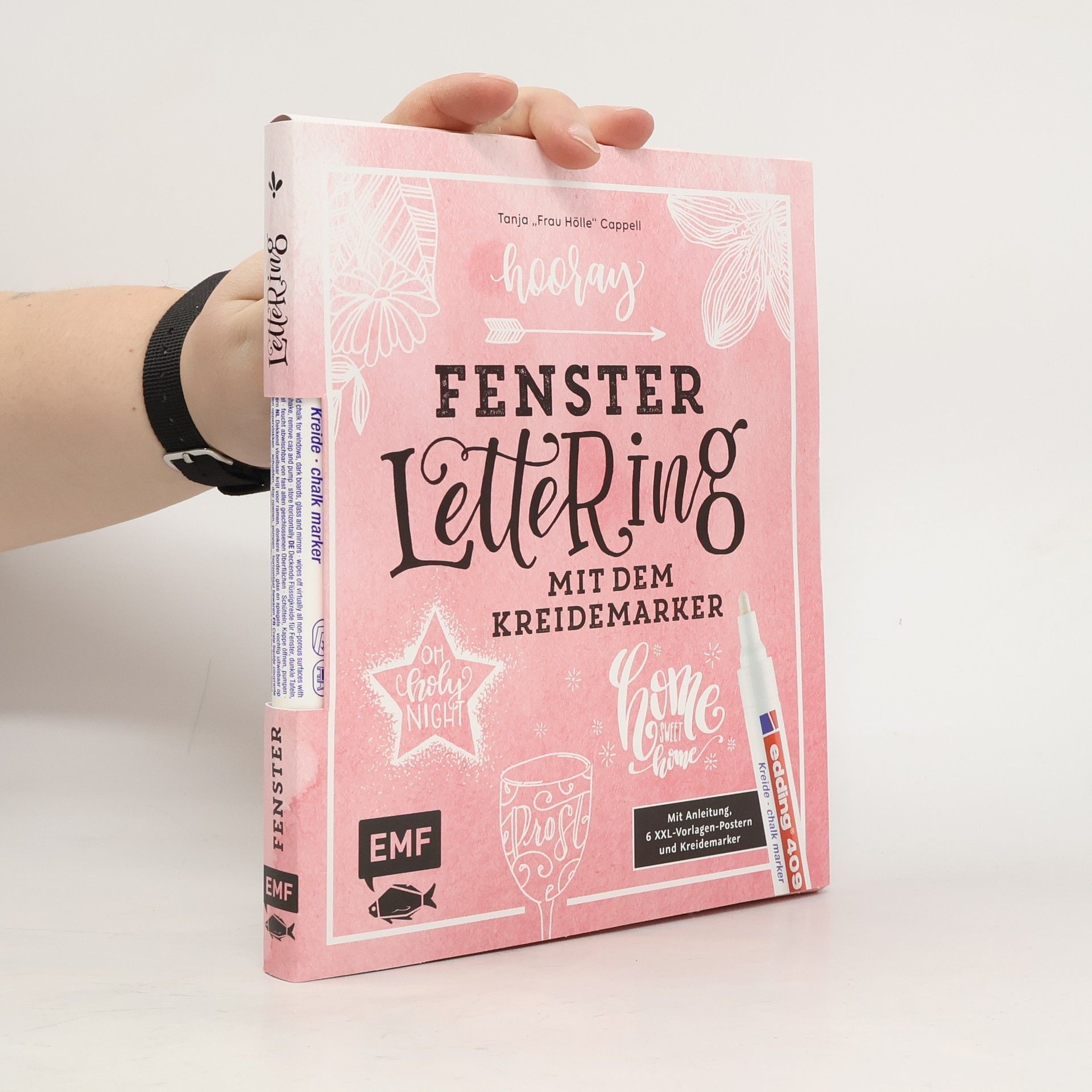 Tanja Cappell Hooray - Fenster-Lettering mit dem Kreidemarker - Designed by Tanja Frau Hölle Cappell