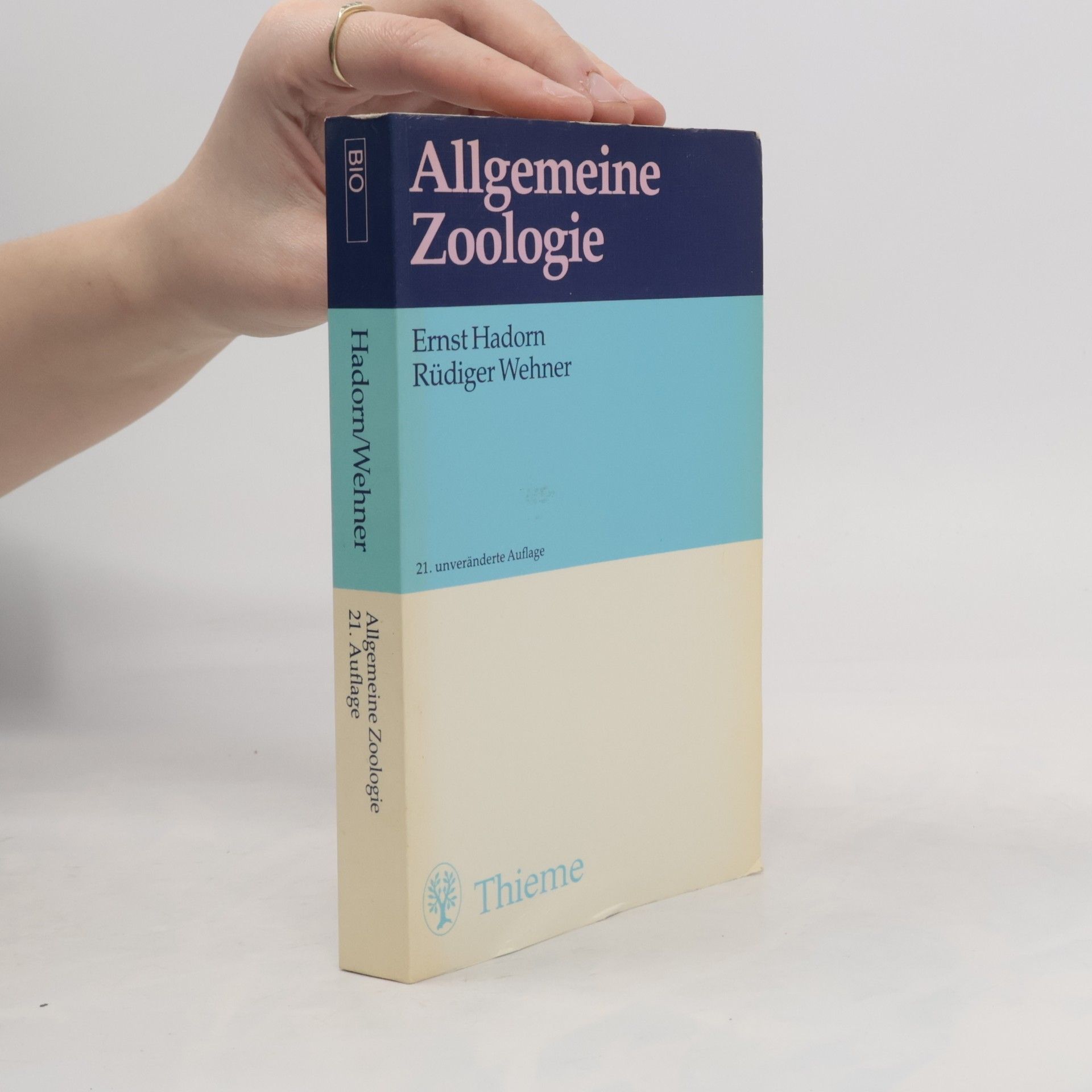 Ernst Hadorn Allgemeine Zoologie