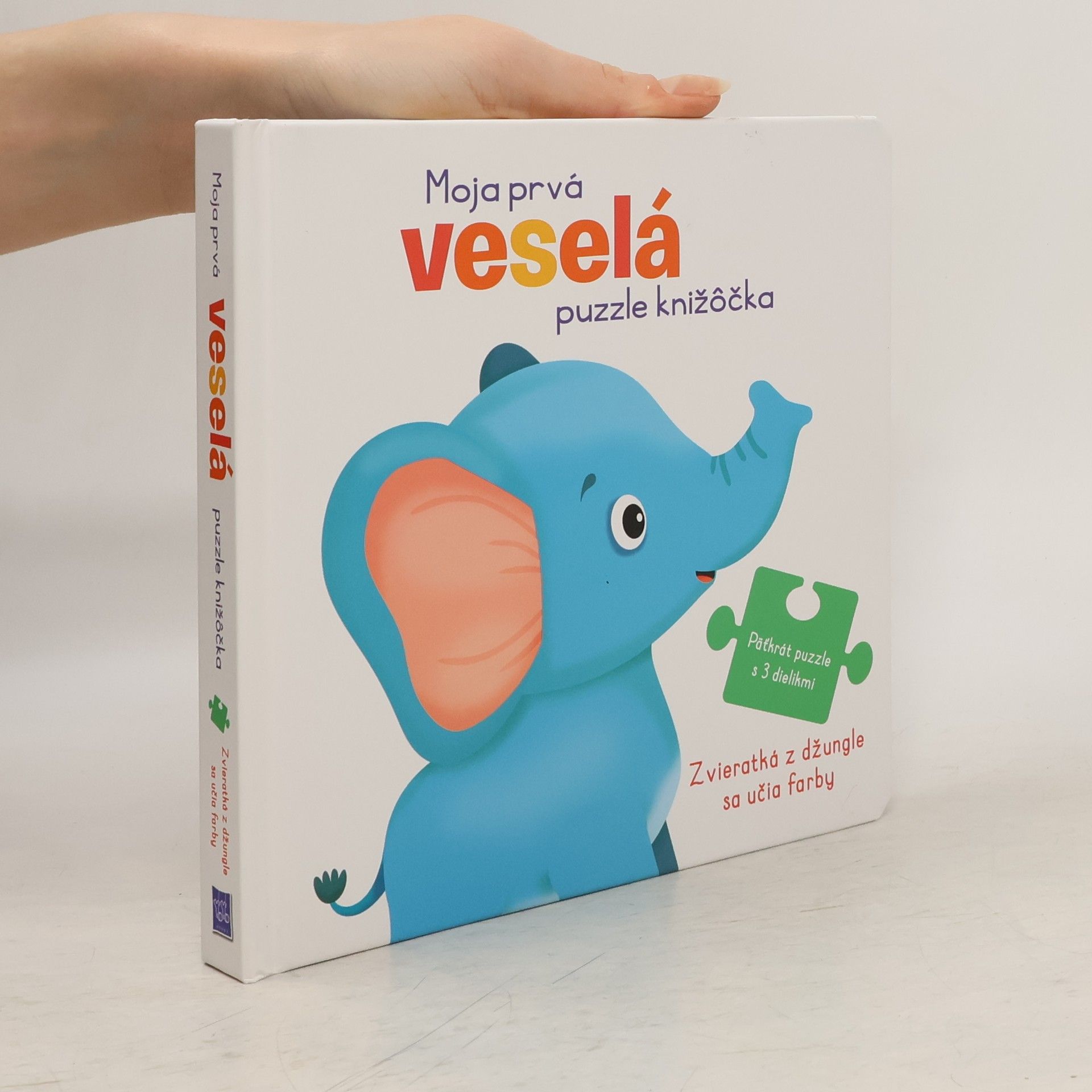 Various authors Moja prvá veselá puzzle knižôčka Zvieratká z džungle sa učia farby - Päťkrát puzzle s 3 dielikmi