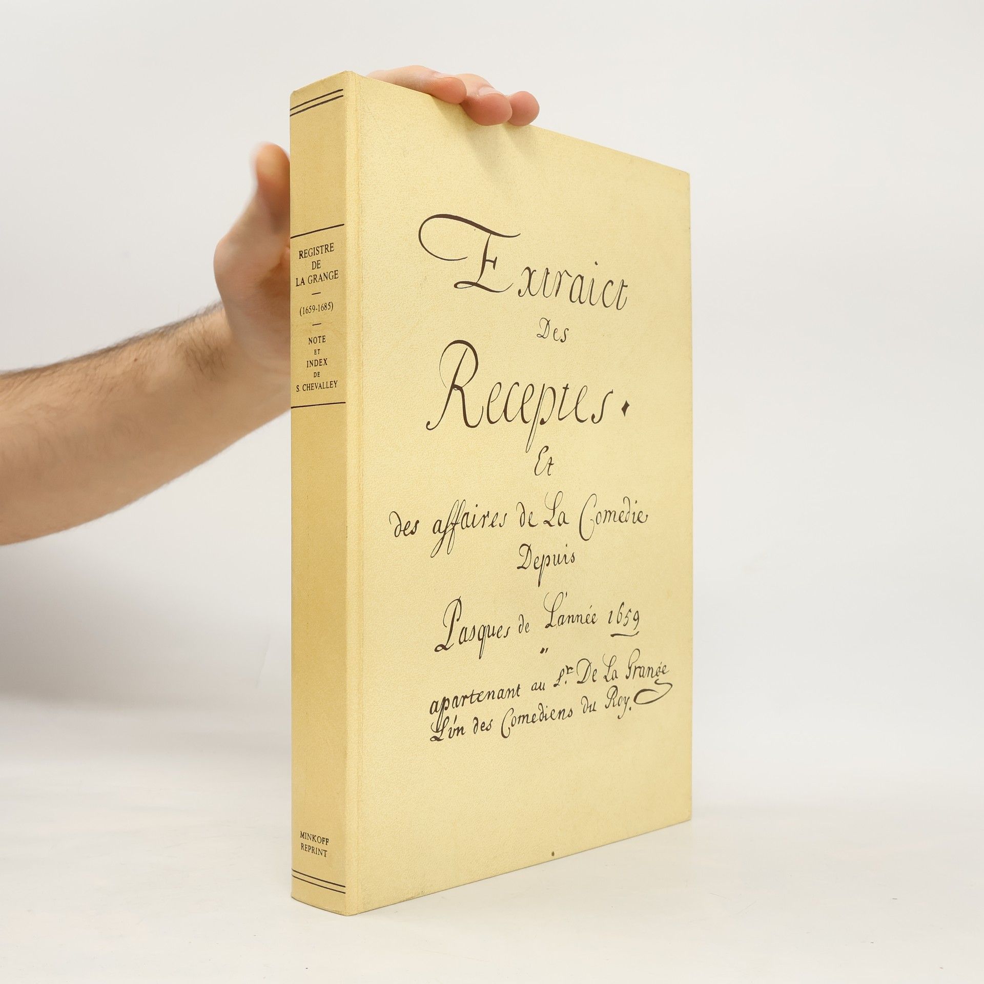 Autorenkollektiv Registre de La Grange (1658-1685)