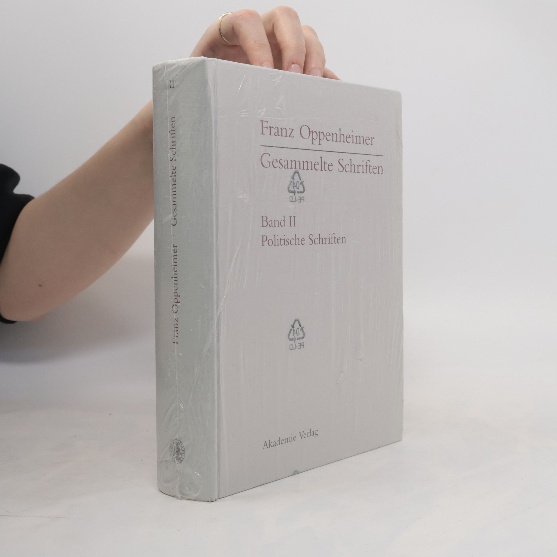 Franz Oppenheimer Gesammelte Schriften. Band II. Politische Schriften